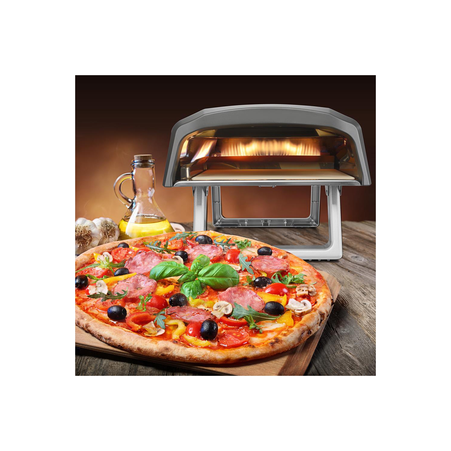 Portable Outdoor Pizza Oven - Gas Fired, Fire & Stone Outdoor Pizza Oven
