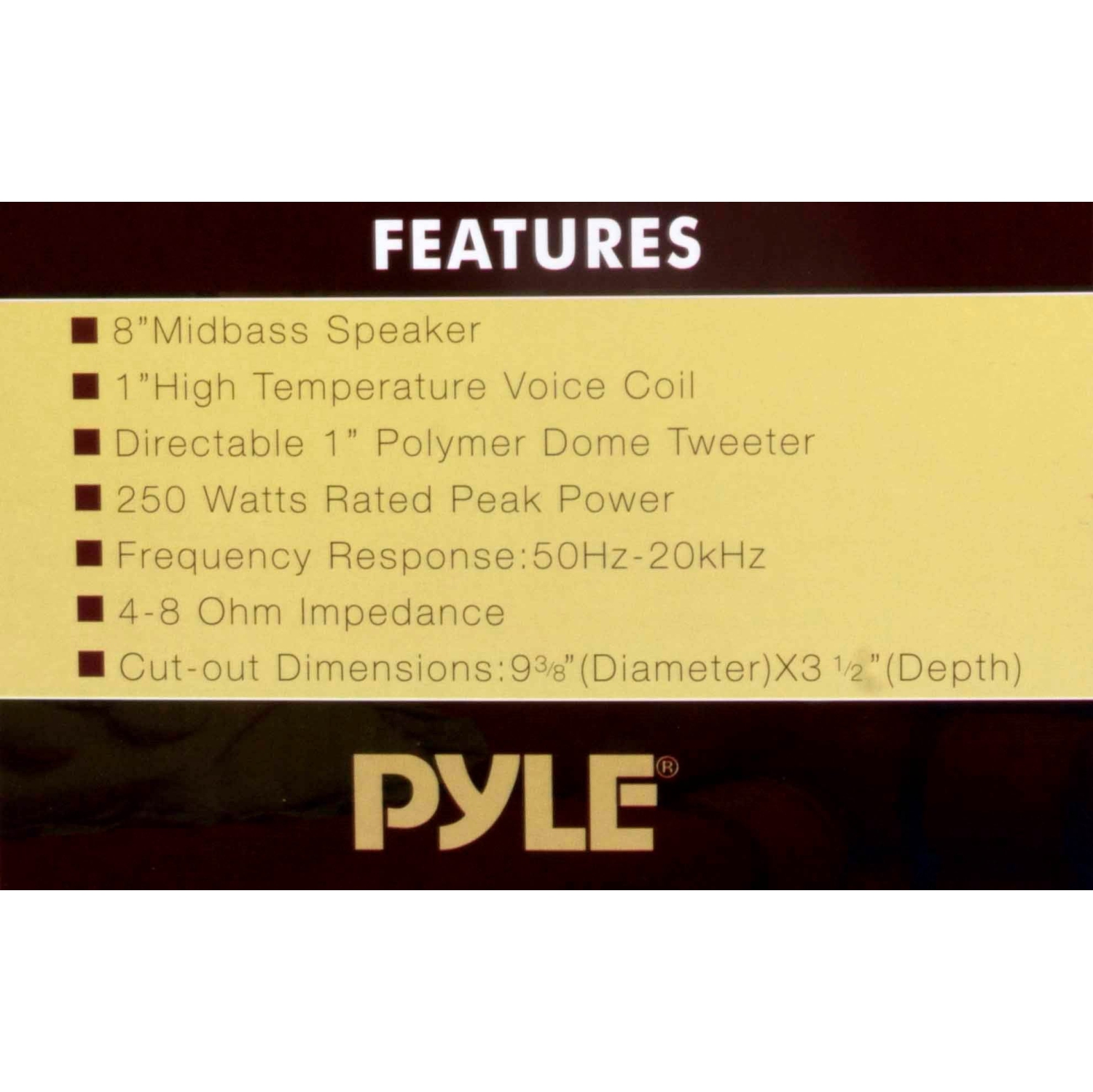 Système de haut-parleurs encastrables au plafond/muraux de 8 po, 2 voies, encastré, blanc