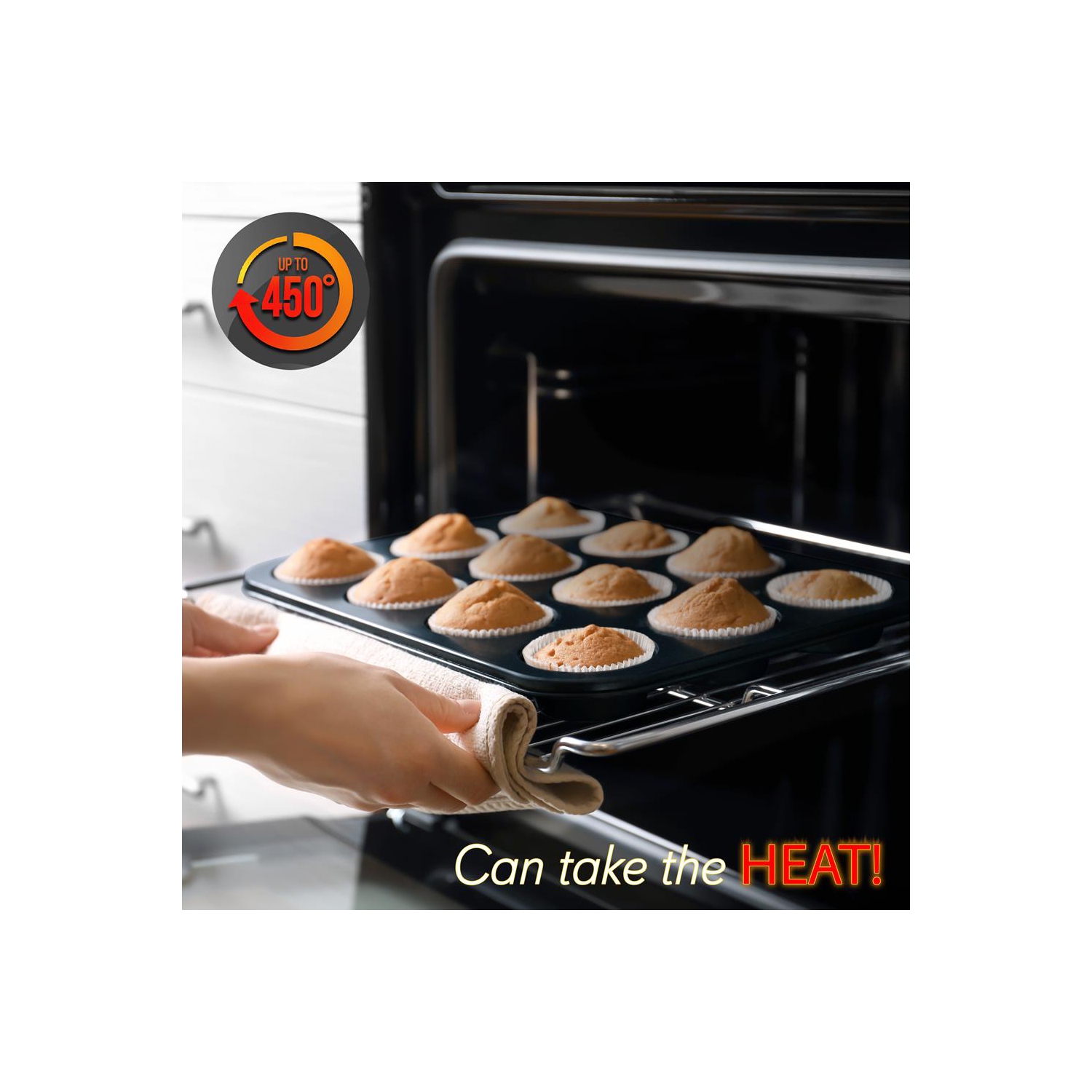 Plaques de cuisson de four de cuisine - acier au carbone, revêtement antiadhésif noir à l'intérieur et à l'extérieur Ensemble de plaques de cuisson