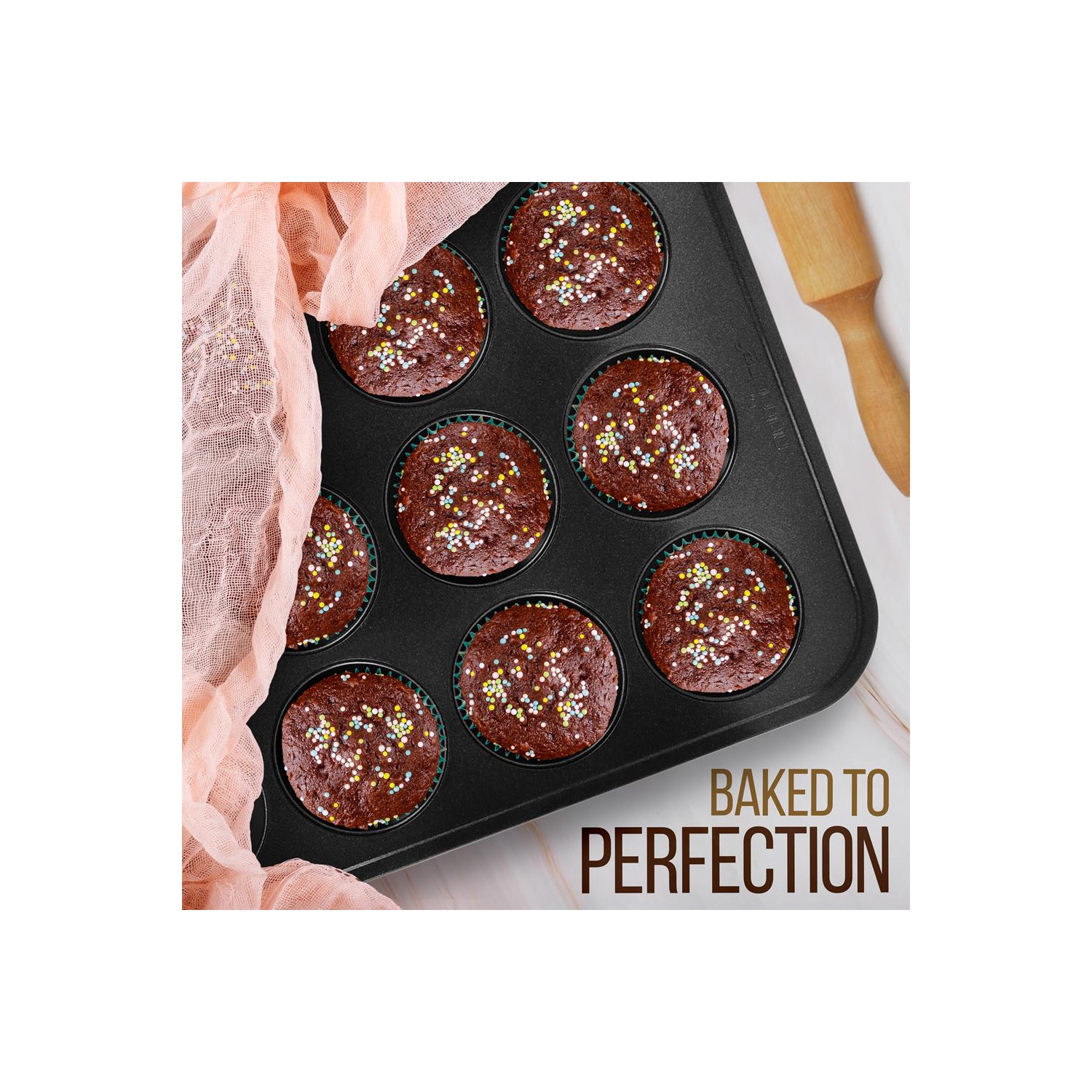 Plaques de cuisson de four de cuisine - acier au carbone, revêtement antiadhésif noir à l'intérieur et à l'extérieur Ensemble de plaques de cuisson