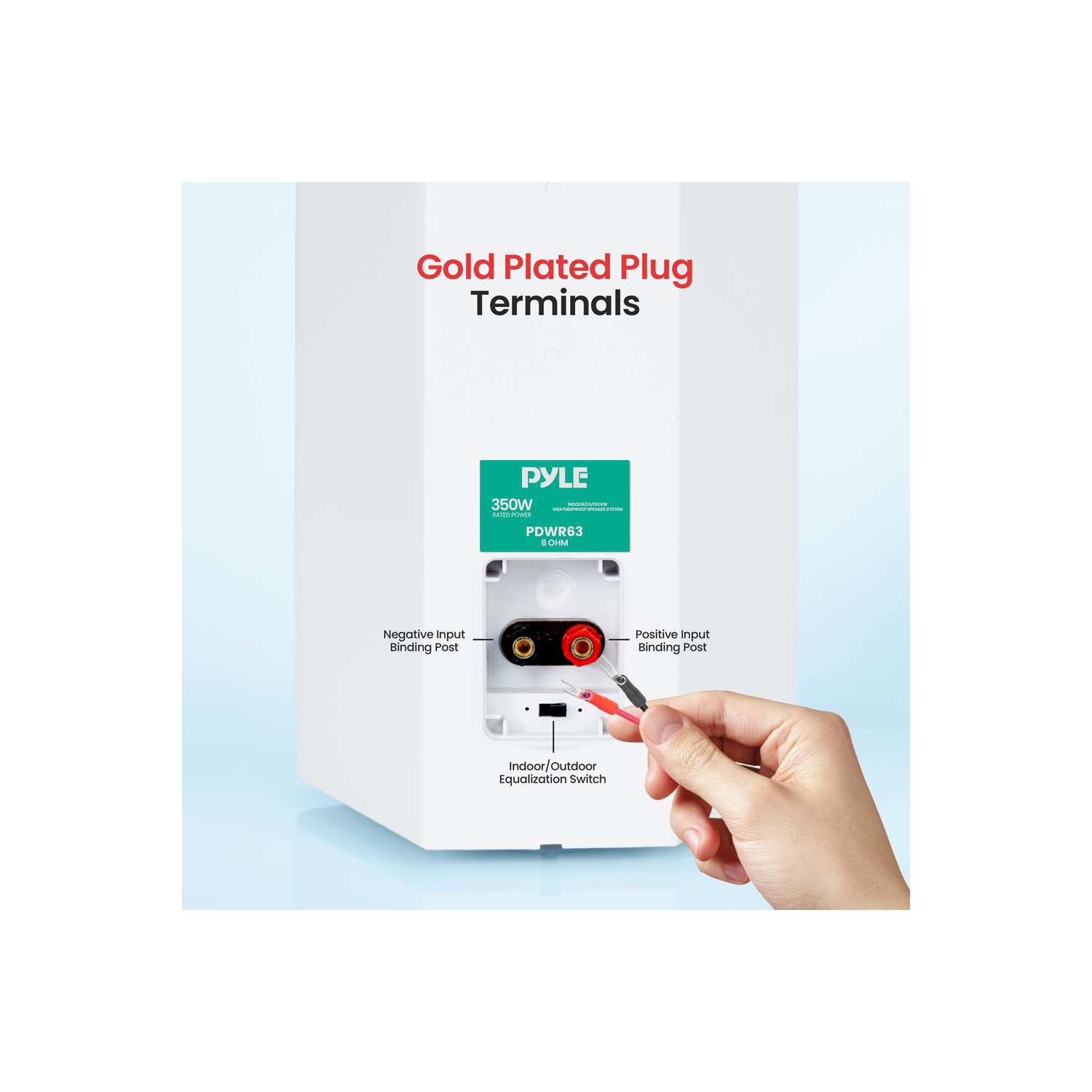 6.5'' Indoor/Outdoor Waterproof On Wall Speakers