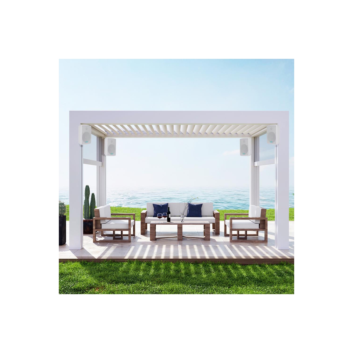 6.5'' Indoor/Outdoor Waterproof On Wall Speakers