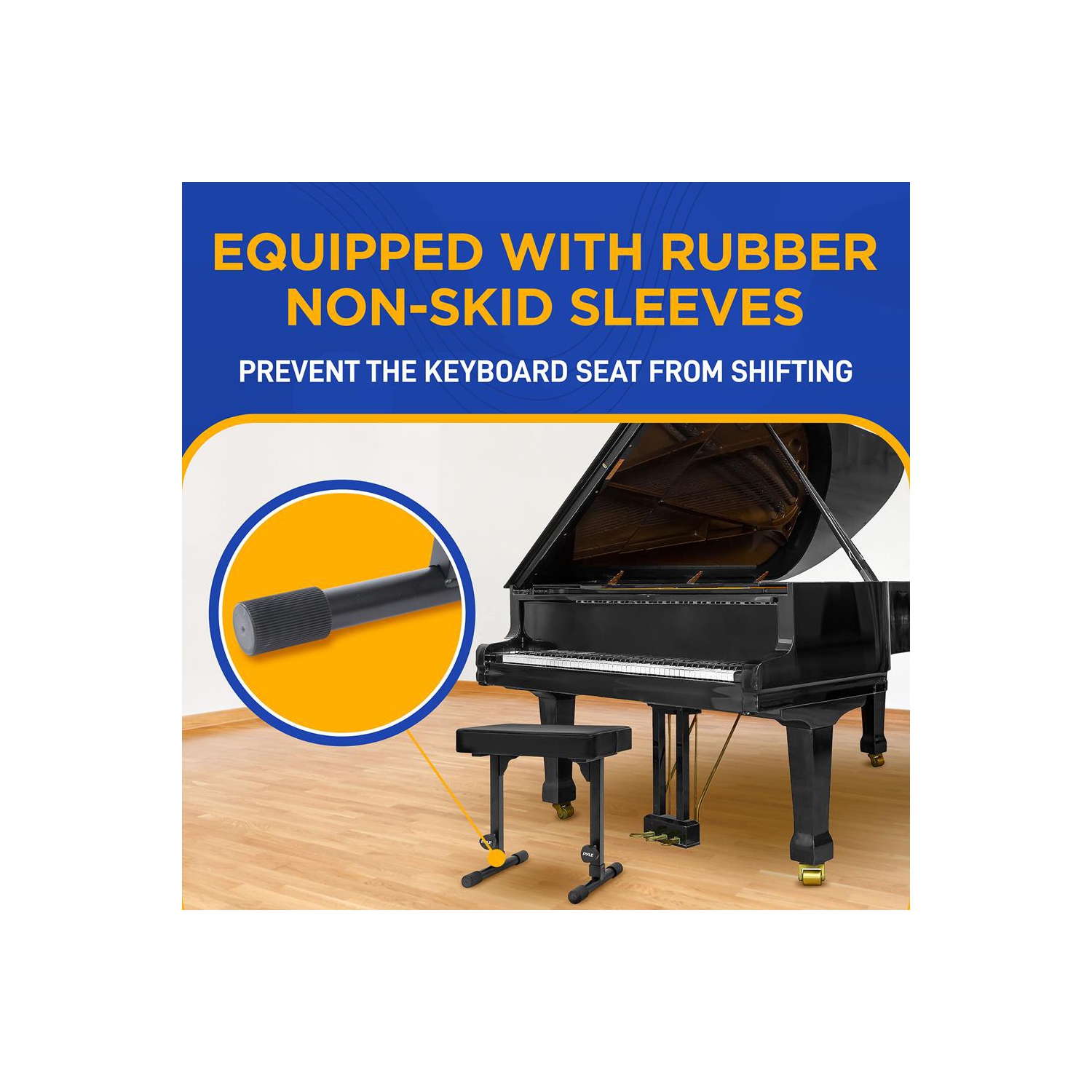 Banc pour piano réglable, tabouret portatif pour siège de clavier pour clavier numérique électronique pianos numériques