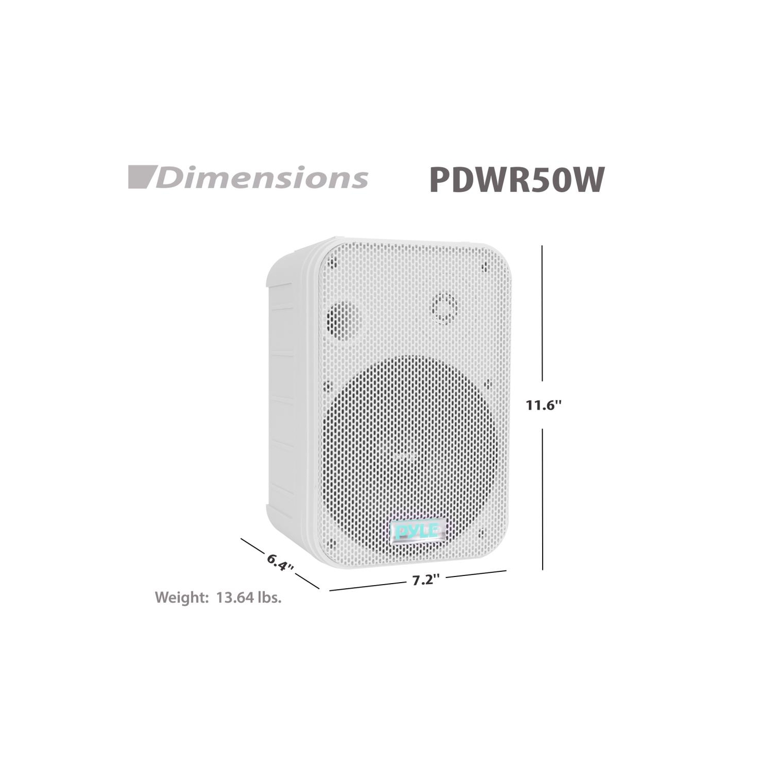 6.5" Indoor/Outdoor Waterproof Speakers