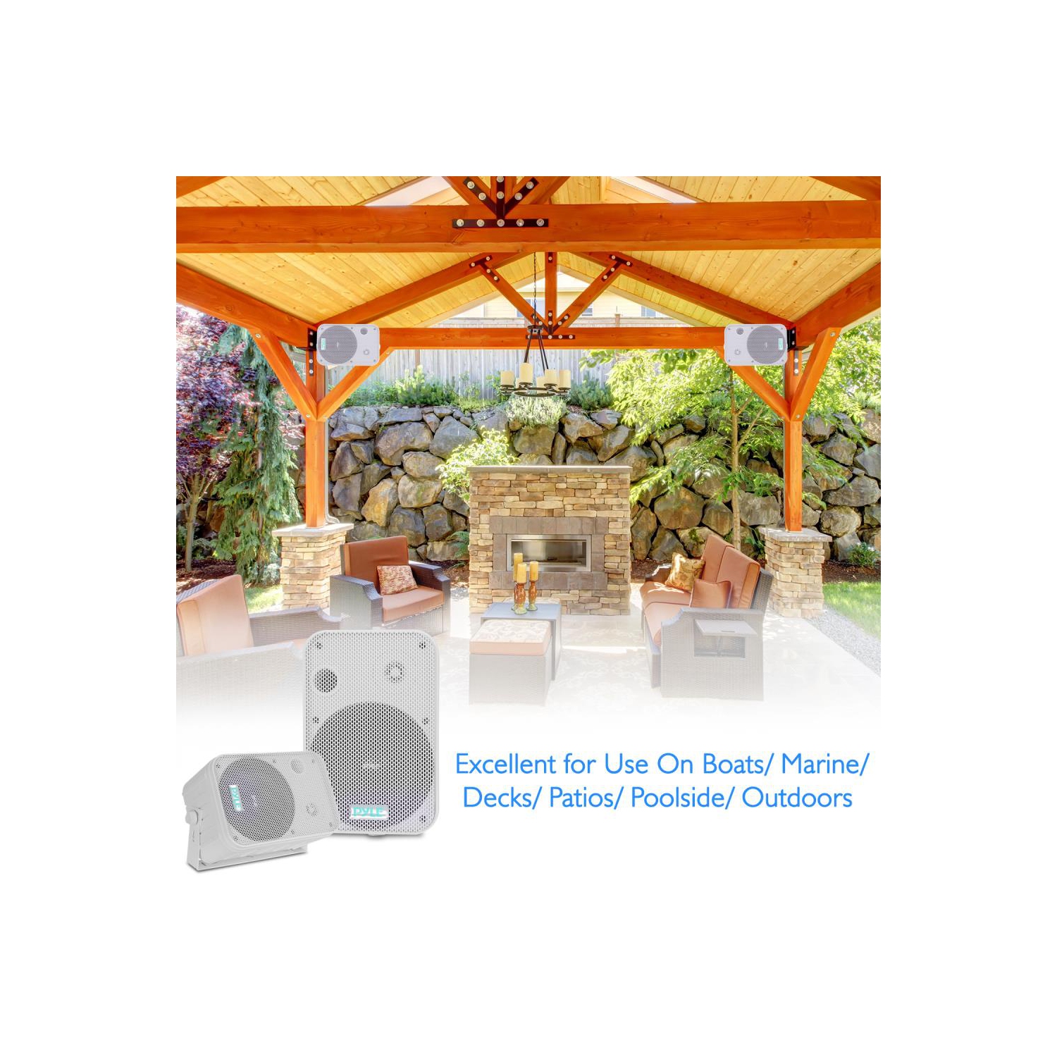 6.5" Indoor/Outdoor Waterproof Speakers