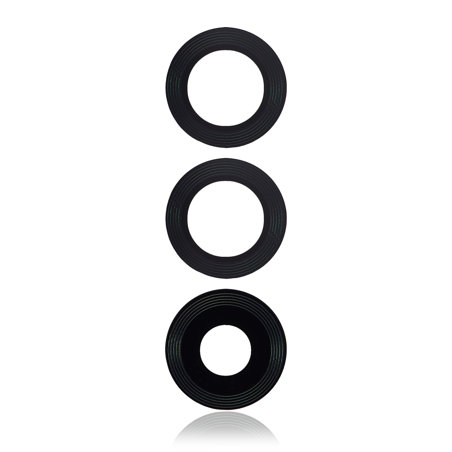 Objectif arrière de rechange avec adhésif compatible avec le Moto G60S de Motorola (XT2133/2021) (ensemble de 3)