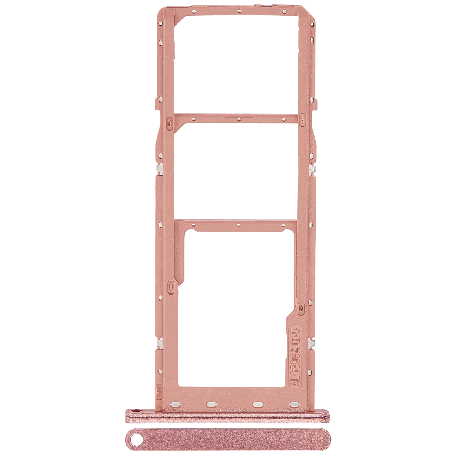 Plateau de remplacement double pour carte SIM compatible avec le Galaxy A04E de Samsung (cuivre)