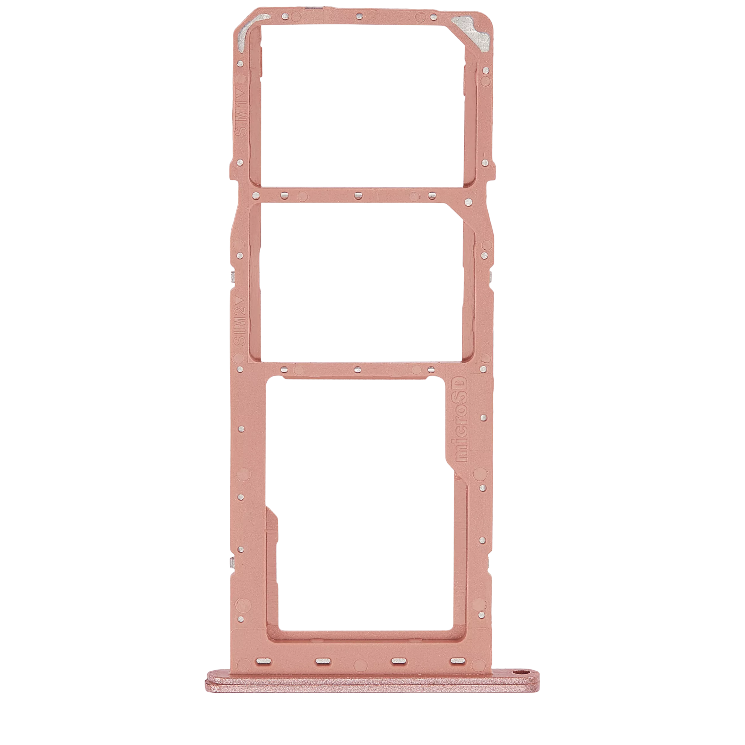 Plateau de remplacement double pour carte SIM compatible avec le Galaxy A04E de Samsung (cuivre)