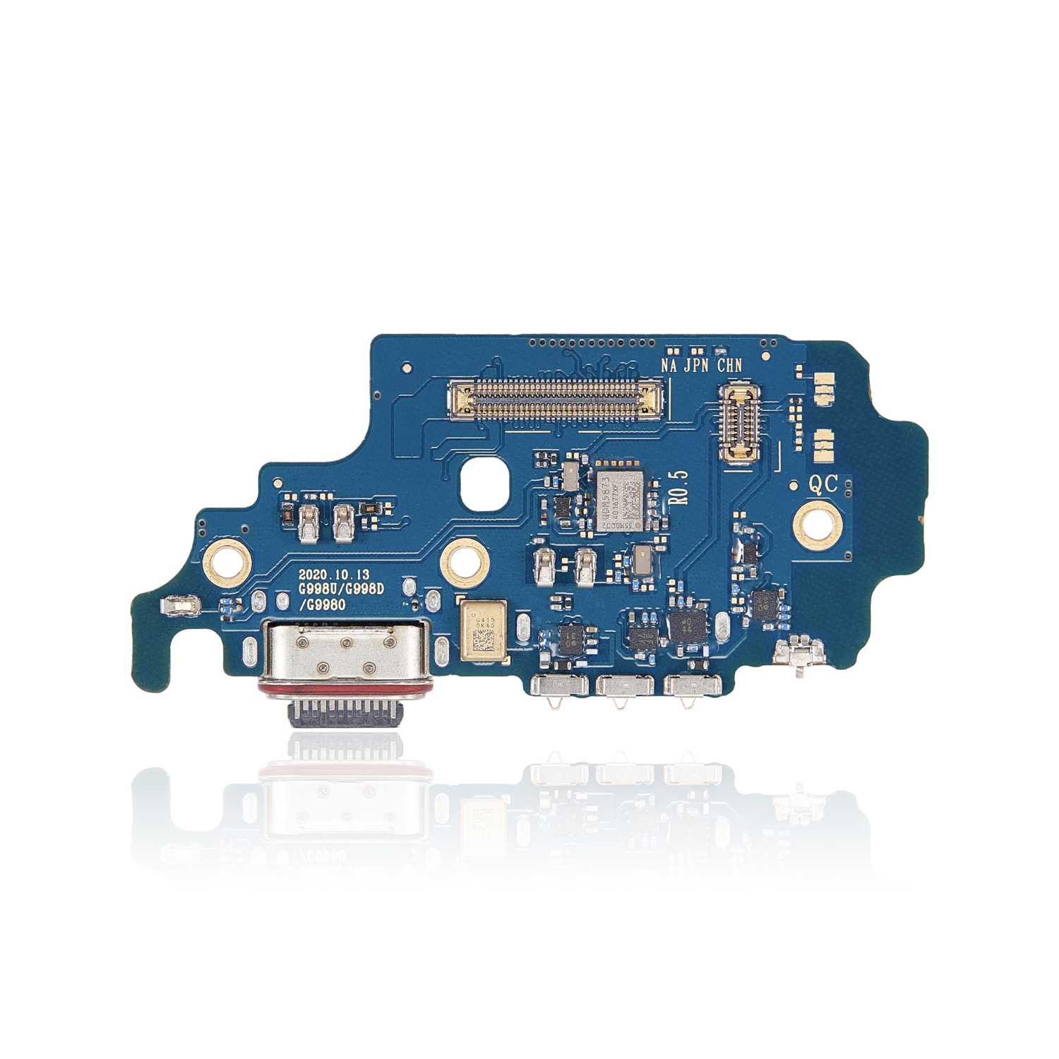 Replacement Charging Port Board With Sim Card Reader Compatible For Samsung Galaxy S21 Ultra 5G