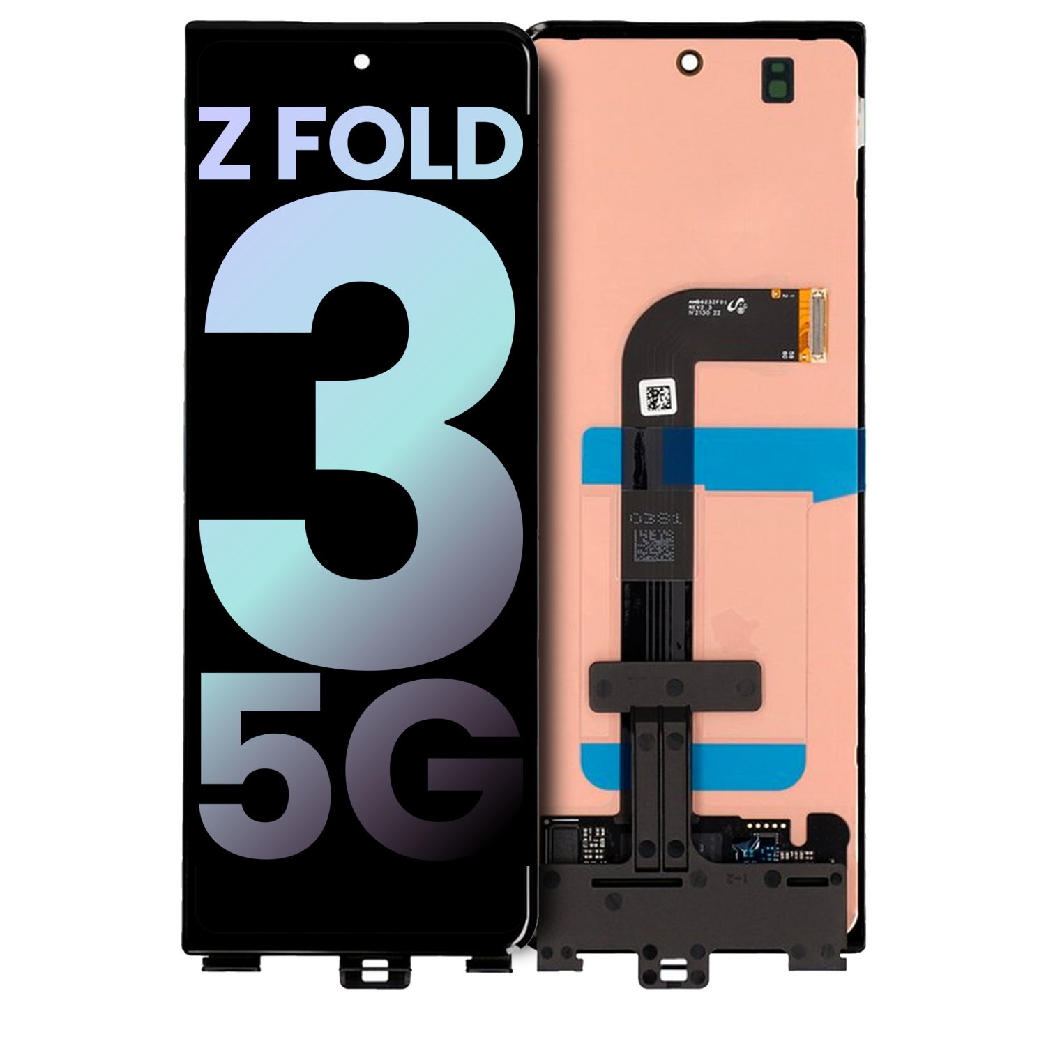 Replacement Outer OLED Assembly Without Frame Compatible For Samsung Galaxy Z Fold 3 5G (Used: Grade B/C) (All Colors)