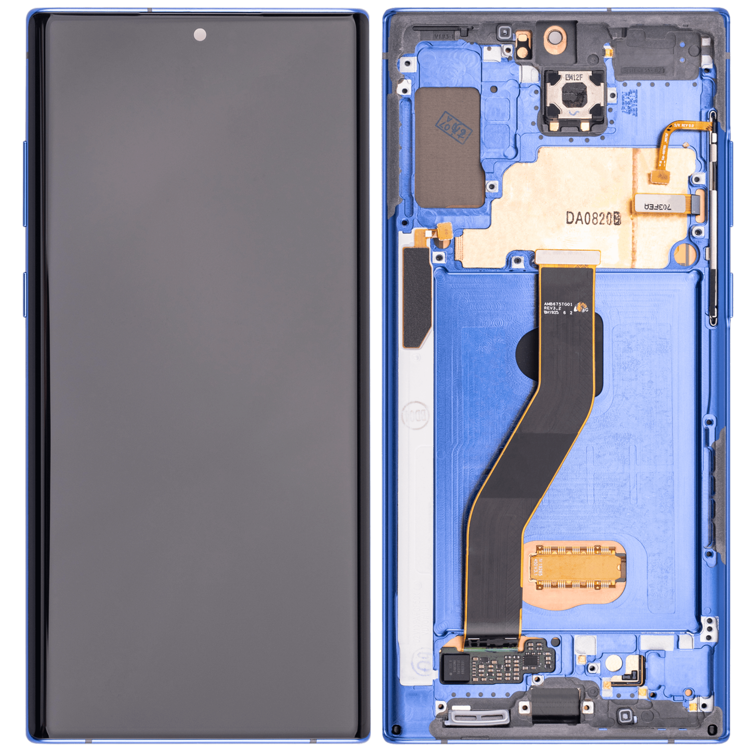 Replacement OLED Assembly With Frame Compatible For Samsung Galaxy Note 10 Plus / 5G (Aftermarket Plus) (Blue)