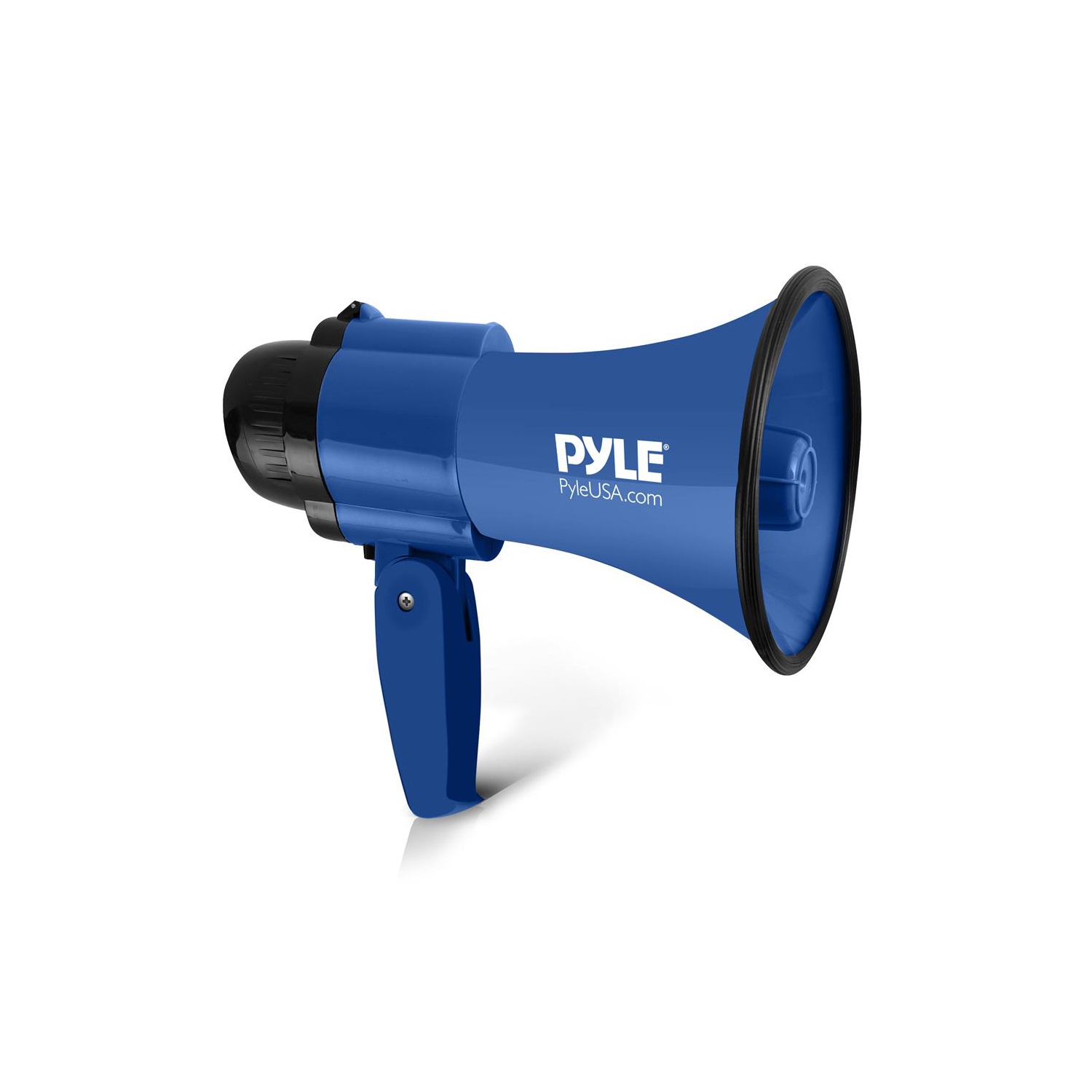 Haut-parleur de mégaphone compact et portatif avec mode alarme de sirène et volume réglable, alimenté par piles