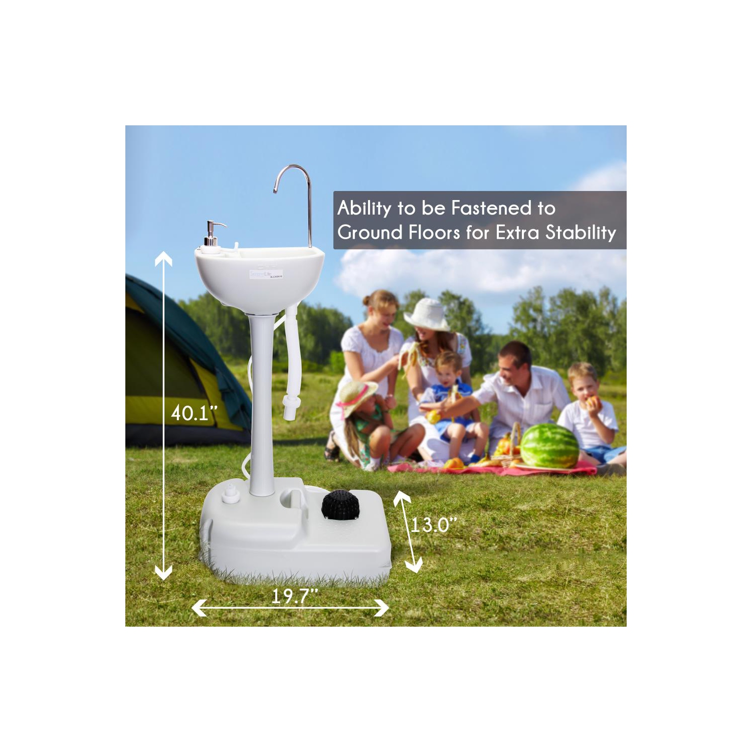 Portable Hand-Wash Sink / Water Faucet Washing Station