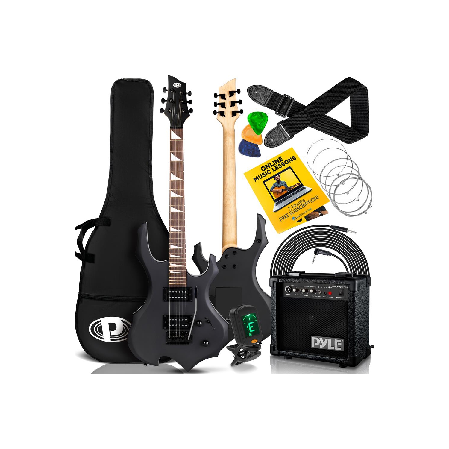6-String Electric Guitar Kit- Includes Amplifier with Accessory Kit