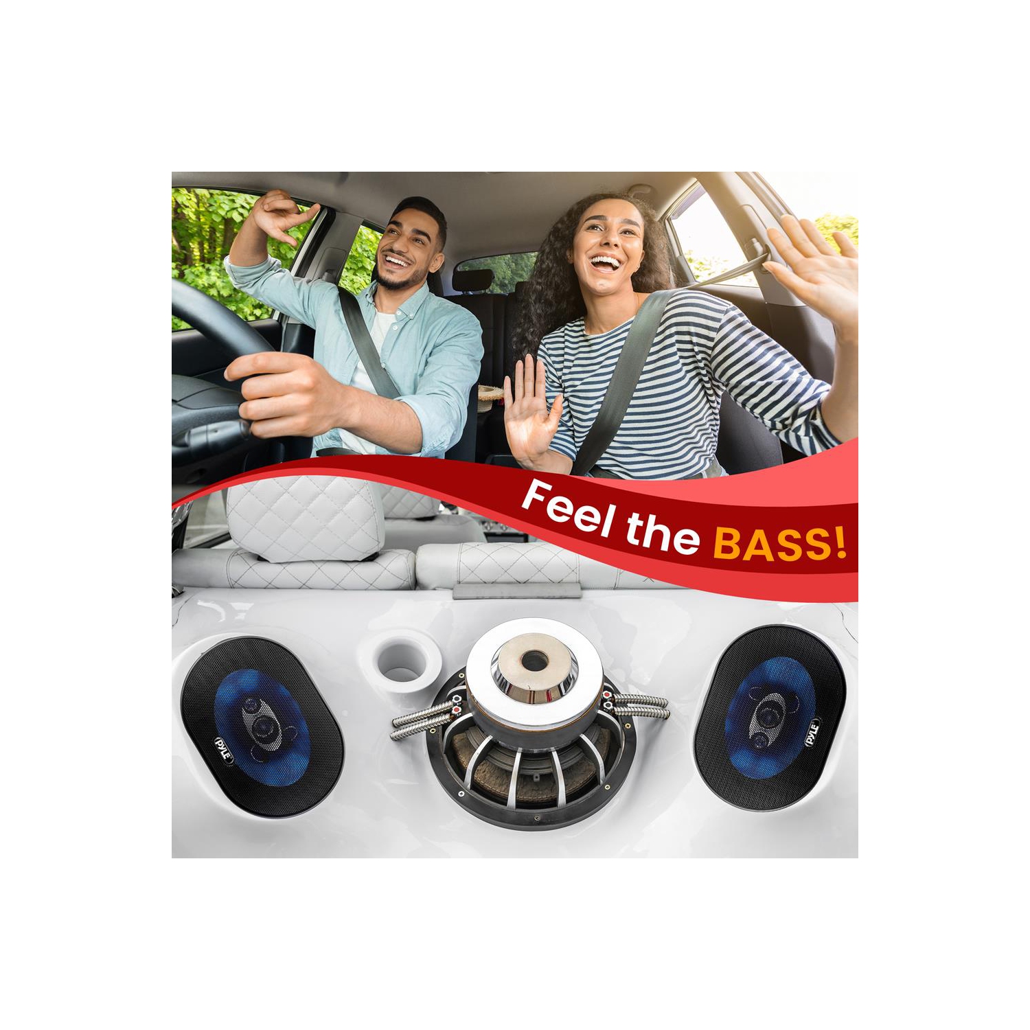 5'' x 7'' / 6'' x 8'' 300 Watt Three-Way Speakers