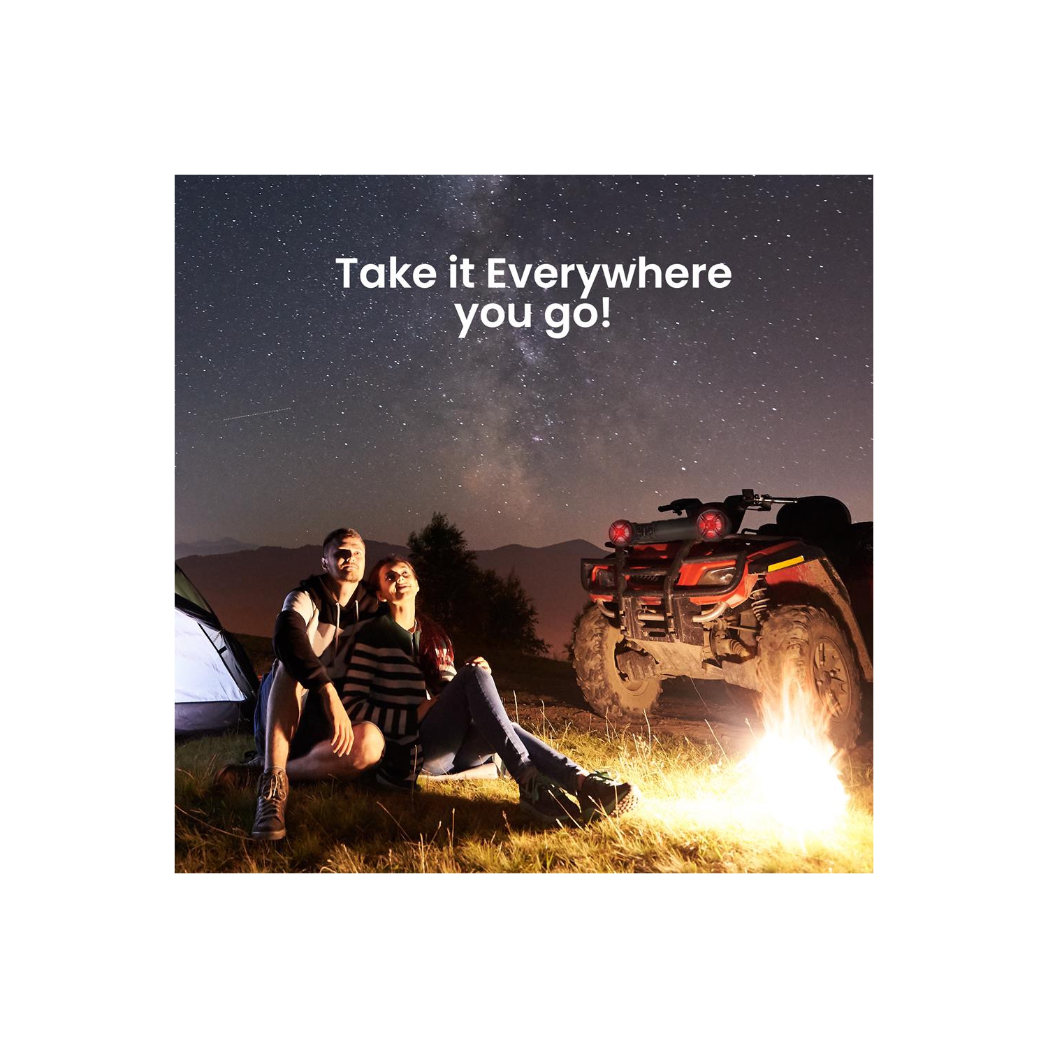 Haut-parleurs nautiques Bluetooth étanches, système sonore amplifié, lumières DEL multicolores programmables intégrées, haut-parleurs de 8 po, 1000 W