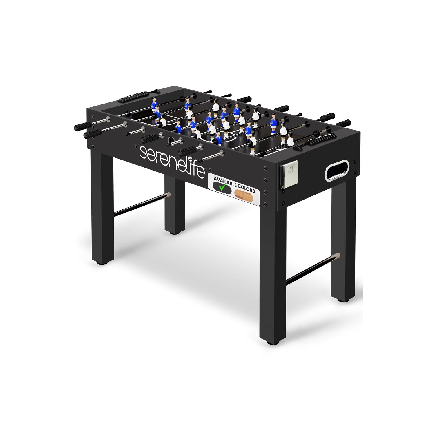 Table de soccer de 48 po de taille compétition - jeu d'arcade de soccer de table pour la maison et la salle de jeu avec 2 balles et 2 porte-gobelets