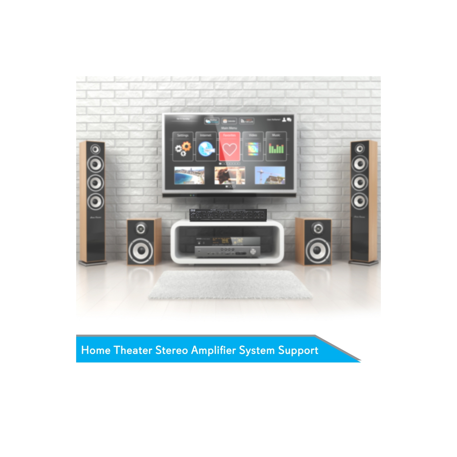 Multi-Zone Speaker Selector, 6-Channel Audio Speaker Receiver System