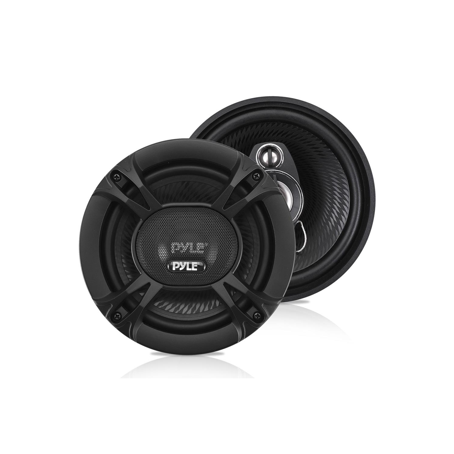 Three-Way Sound Speaker System - One Pair 5.25'' Three-Way Triaxial Loud Audio, 240 Watts w/ 4 Ohm Impedance and 3/4'' Piezo Tweeter for Car