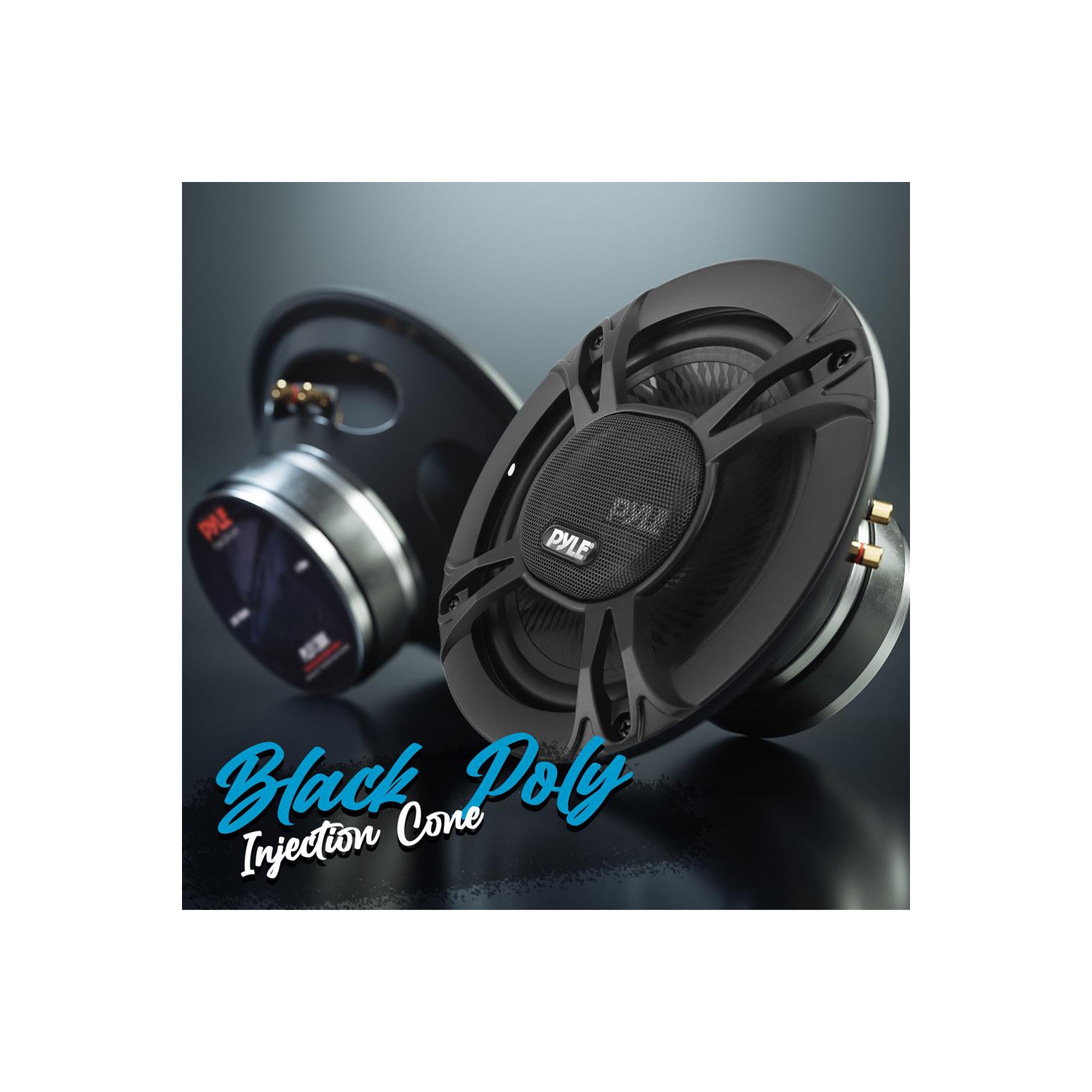 Three-Way Sound Speaker System - One Pair 5.25'' Three-Way Triaxial Loud Audio, 240 Watts w/ 4 Ohm Impedance and 3/4'' Piezo Tweeter for Car