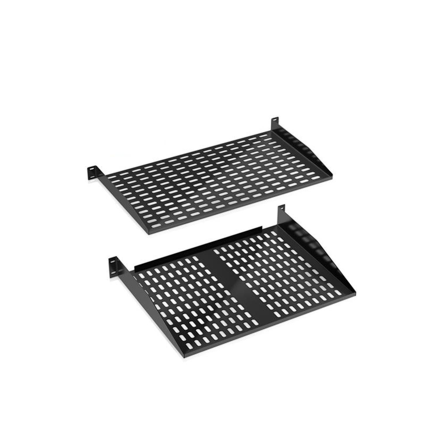 2U étagères pour bâti de serveur - Plateau de montage universel pour bâti de serveur de périphériques