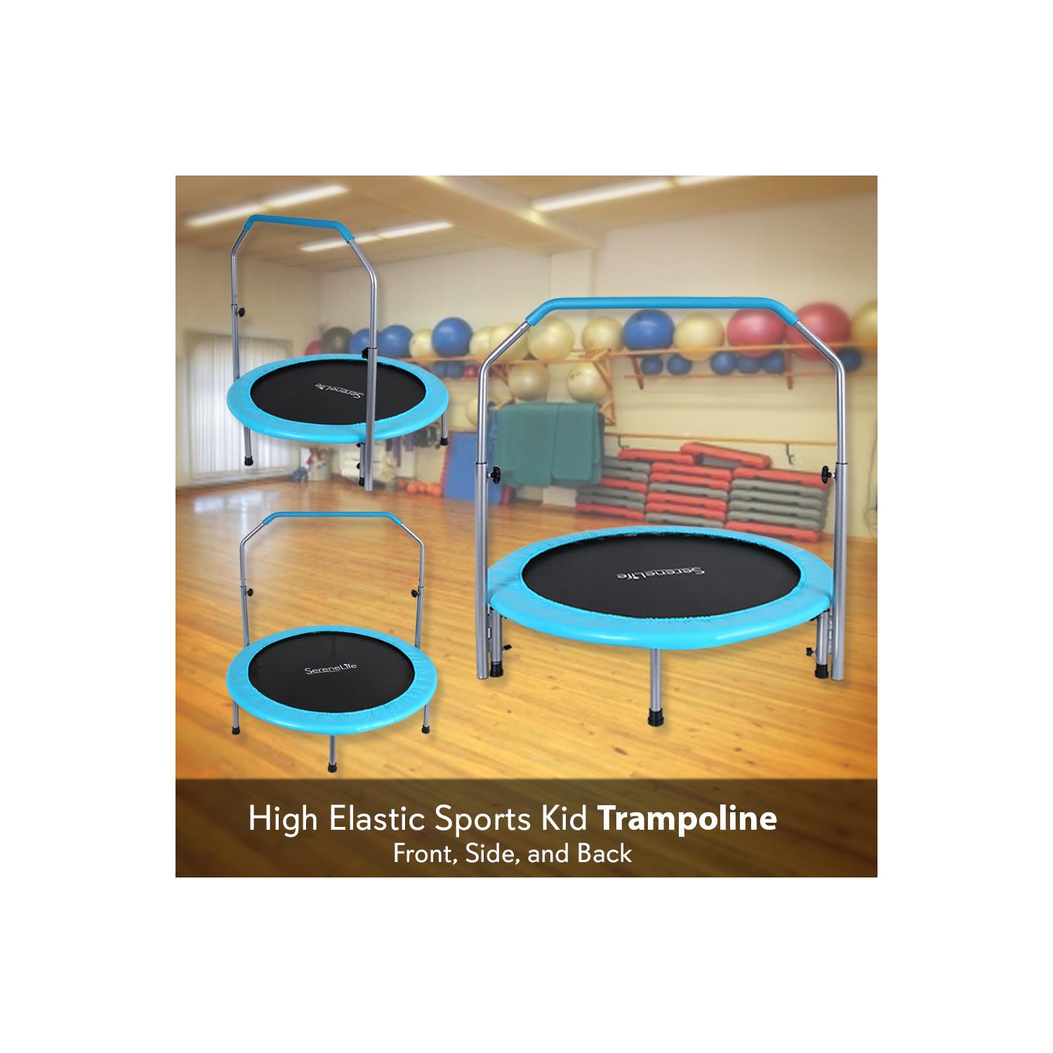 Trampoline de sport sans ressort, taille adulte