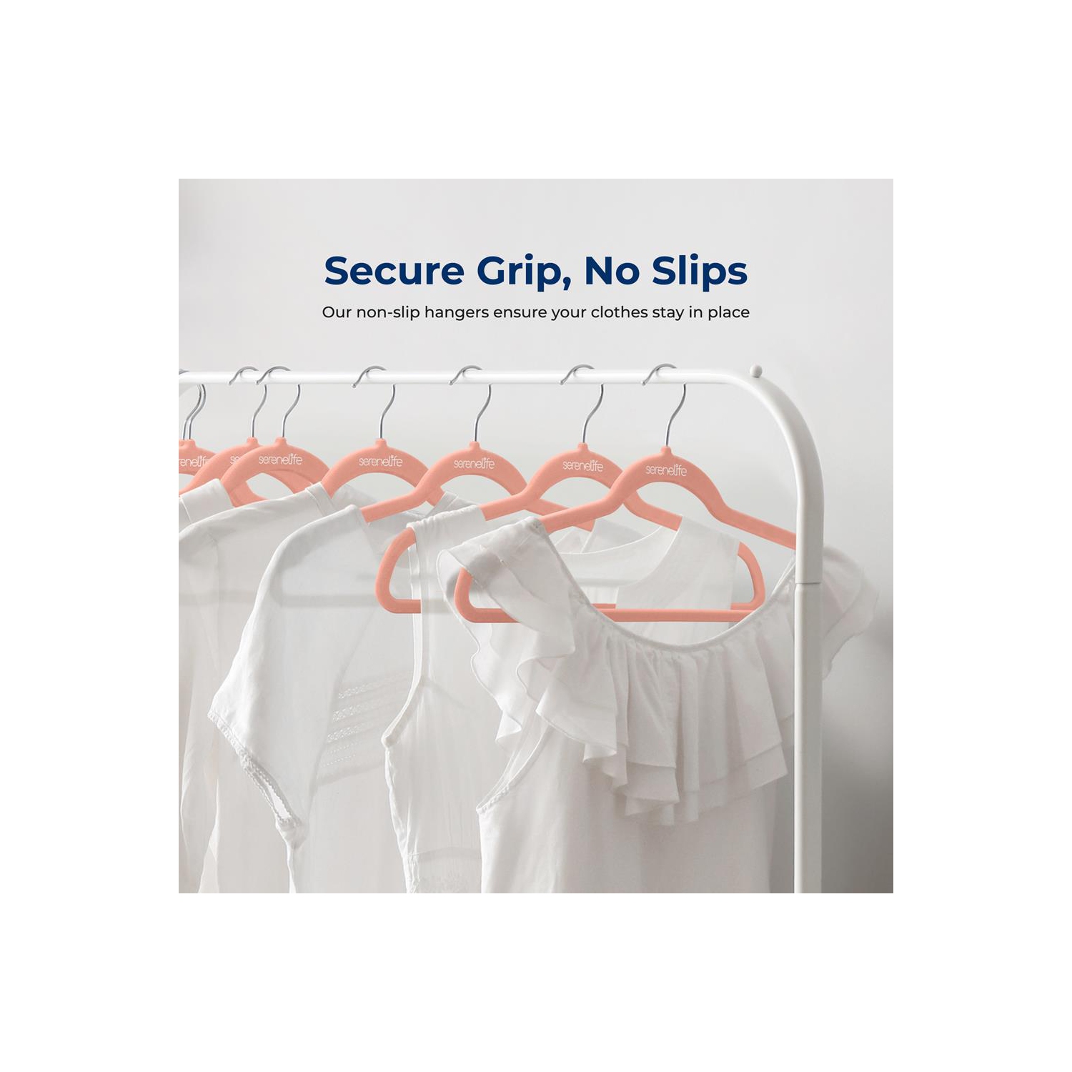 Cintres en velours, 200 pièces – Manteaux antidérapants, robustes et robustes avec crochet pivotant à 360° pour vêtements