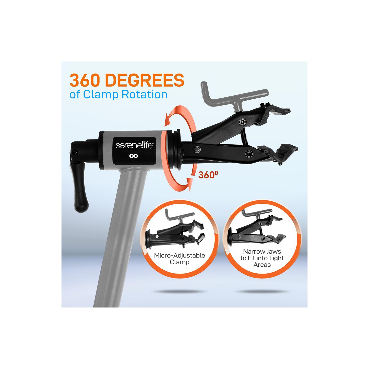 Home Mechanic Bicycle Repair Stand - Height Adjustable with Upgraded Collar and Leg Supports, Holds Up to 80 lbs.