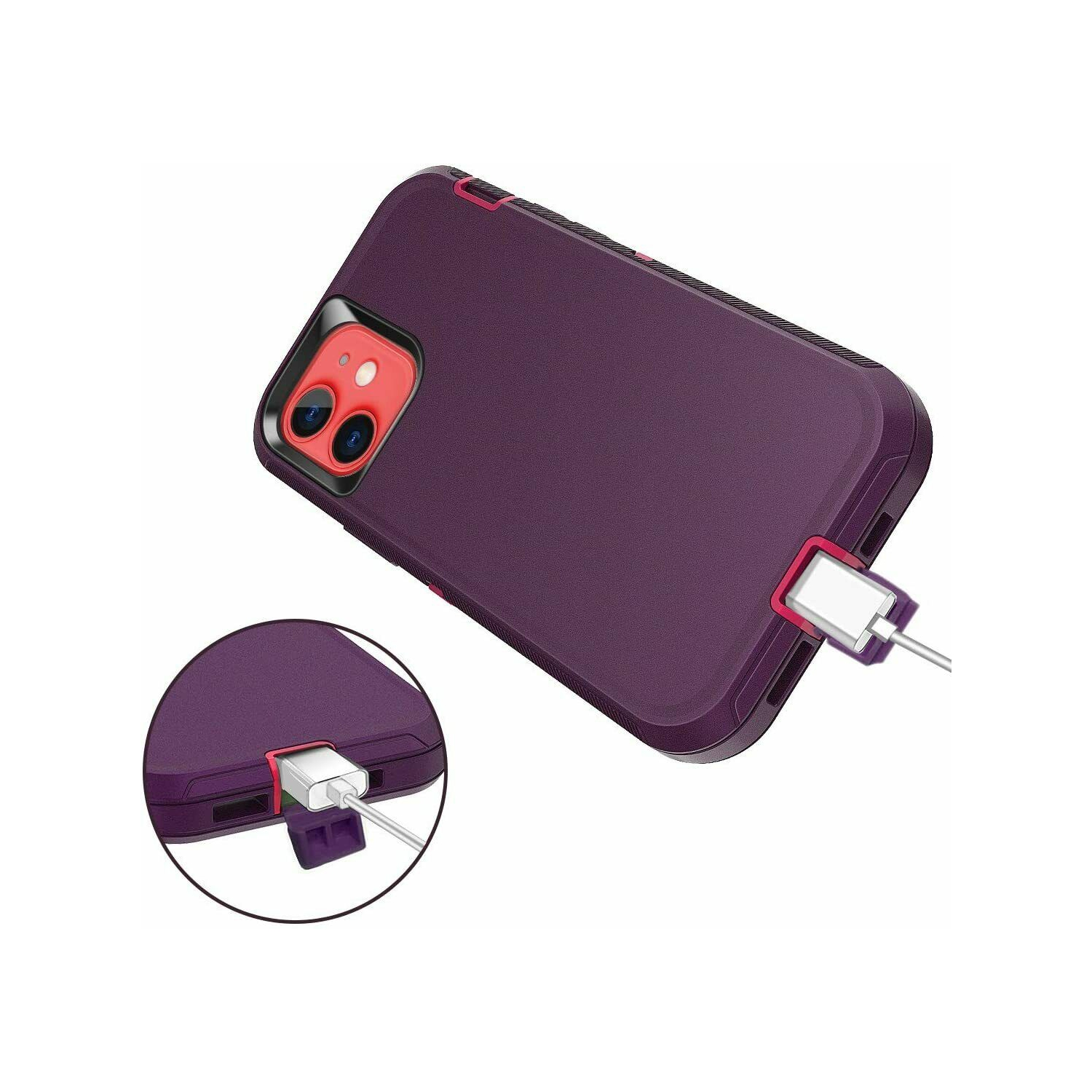 Supershield Defender Fitted Hard Shell Case Unleash Ultimate Protection for iPhone 14/13 - Purple