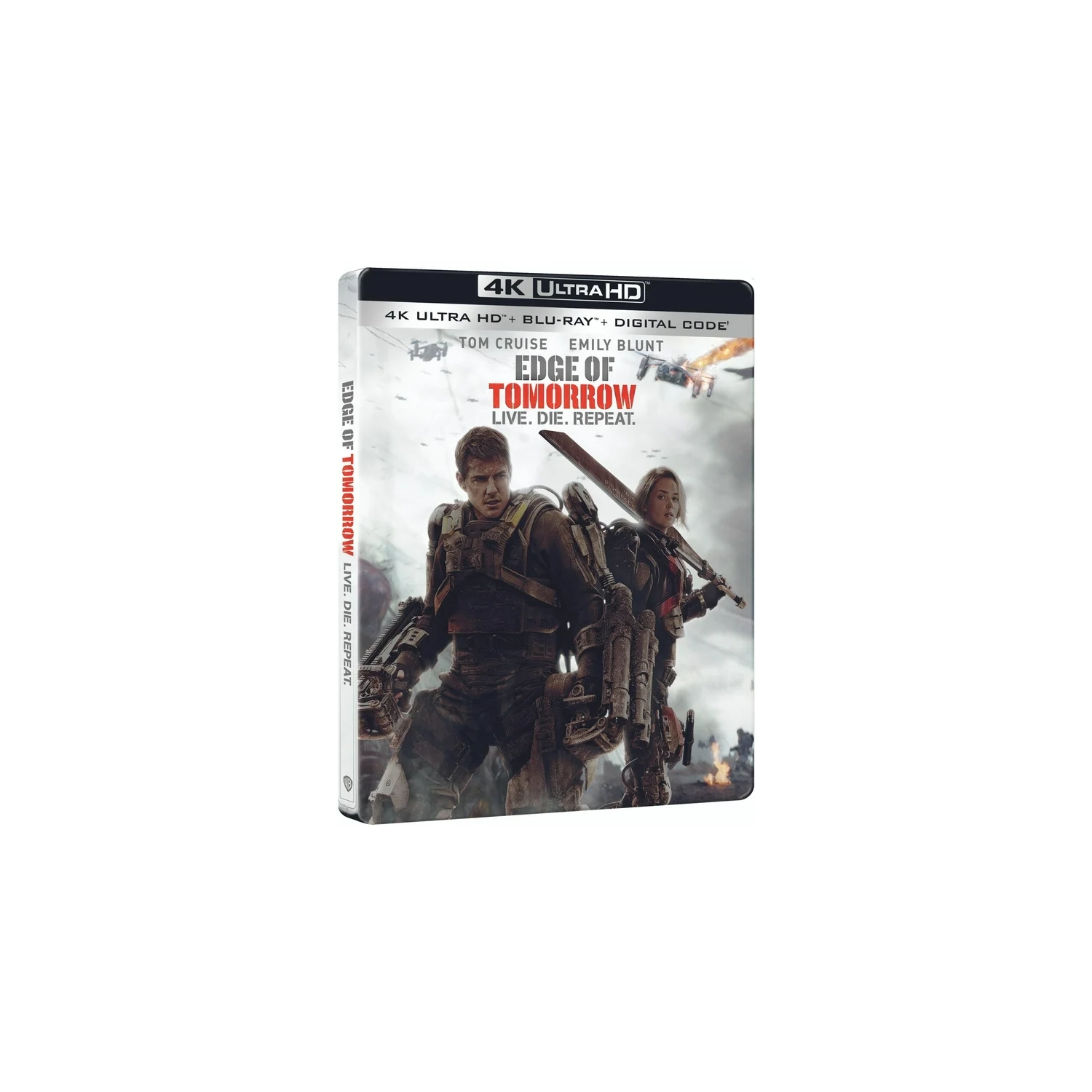 Live Die Repeat: Edge of Tomorrow [SteelBook] [4K Ultra HD Blu-ray/Blu-ray]