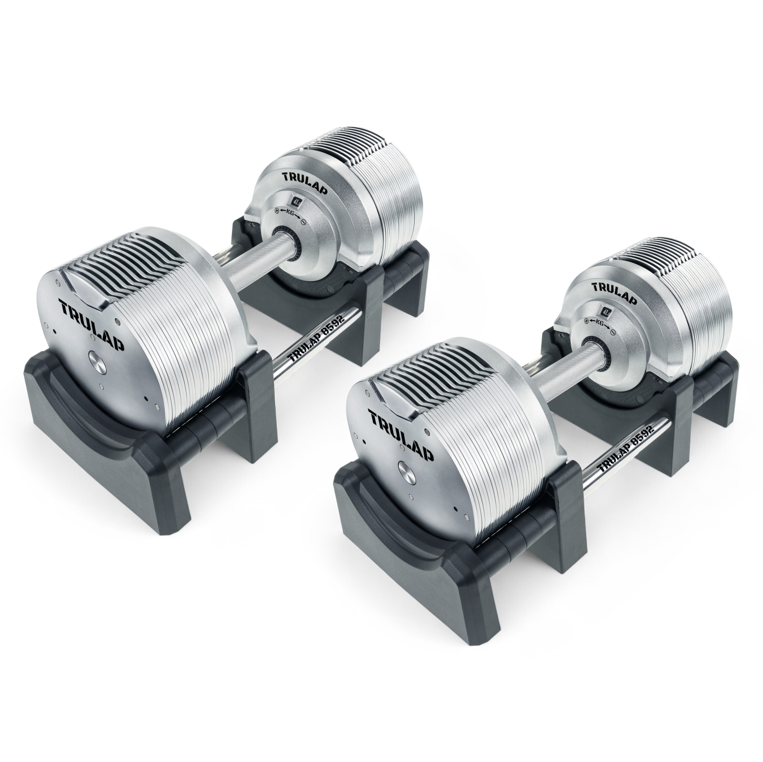 HALTÈRES RÉGLABLES TRULAP 8592 - 52 haltères en 1 ensemble (4 kg – 41,5 kg / 8,5 lb - 92 lb) - Ensemble de 2