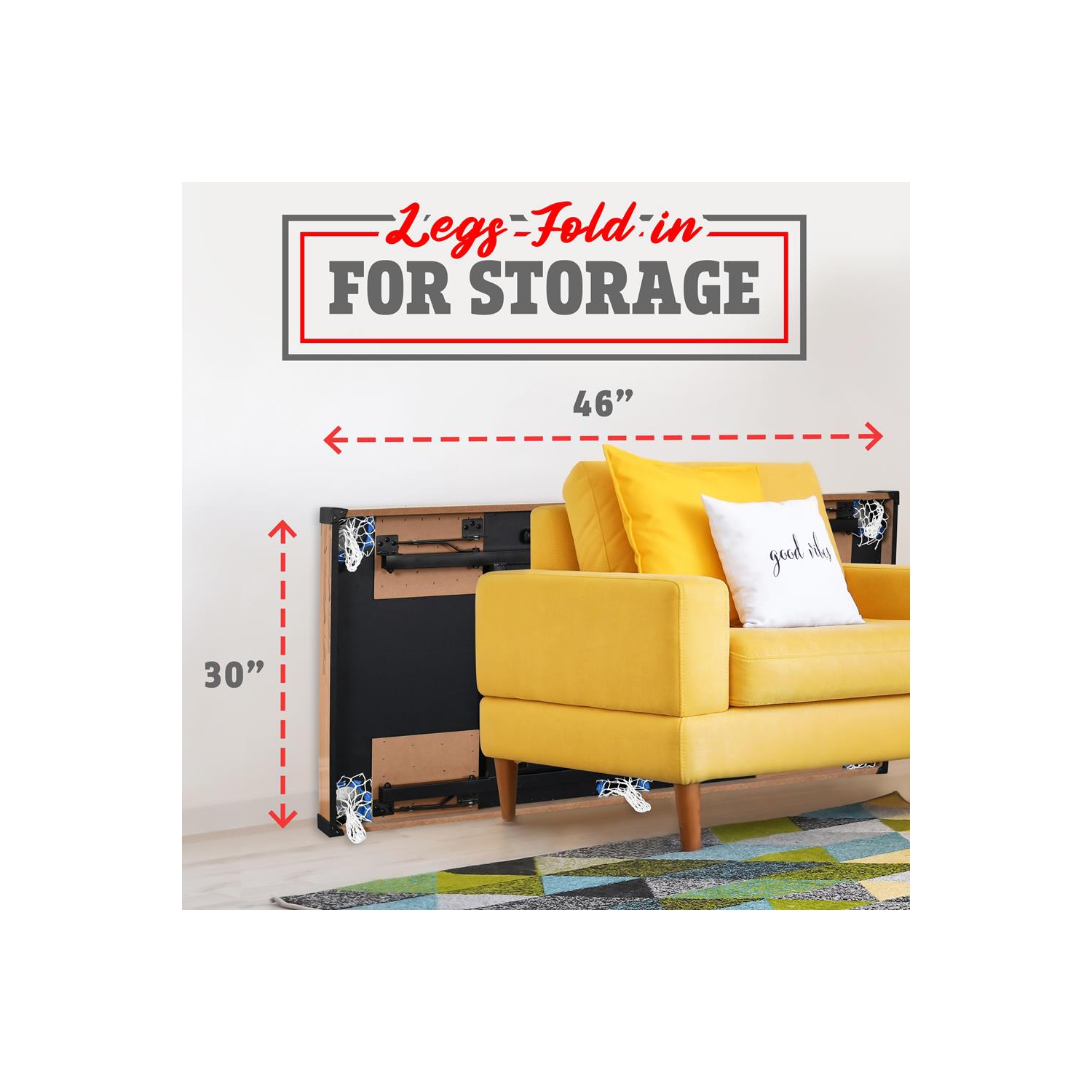 Table de jeu multifonction 3-en-1 : comprend une table de billard stable, une table de hockey, une table de jeu de palets et une table de Pingpong