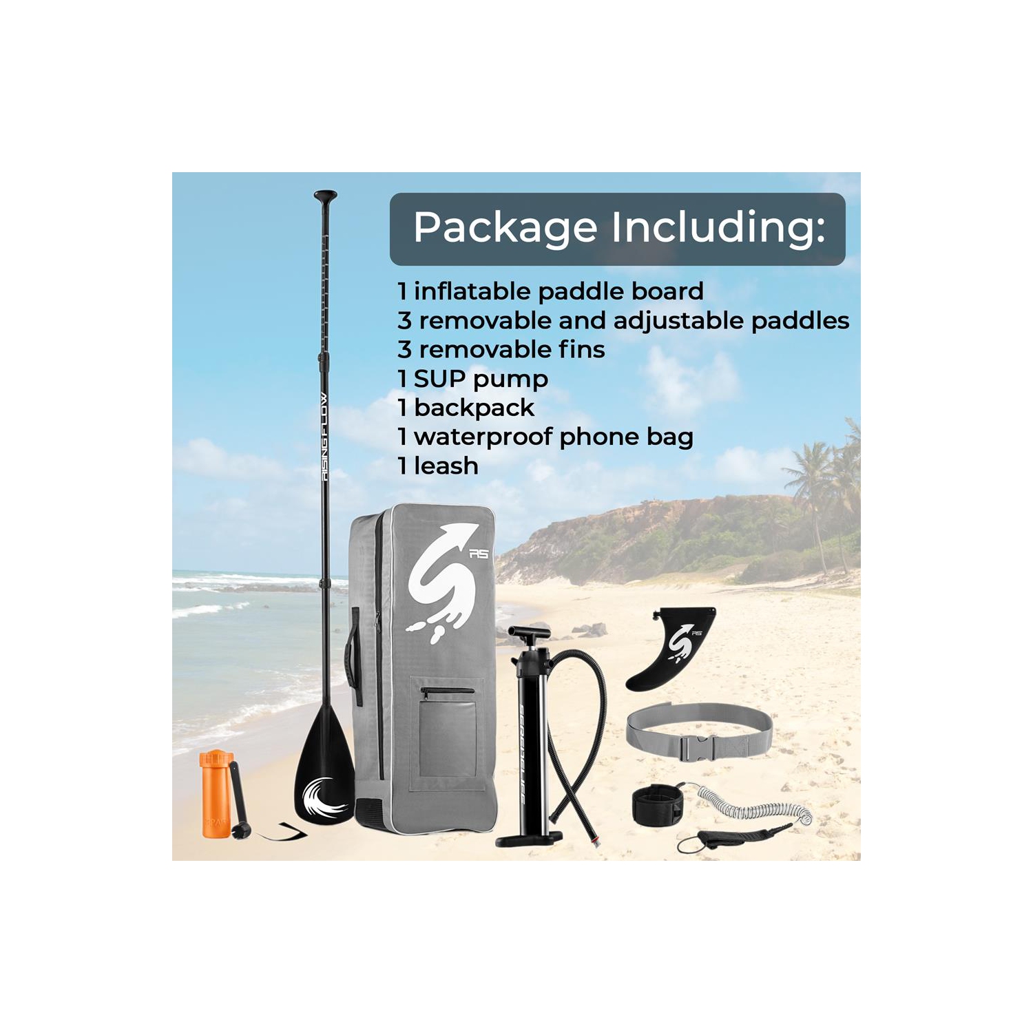 Planche à pagaie gonflable Rising Flow/planche debout/accessoires