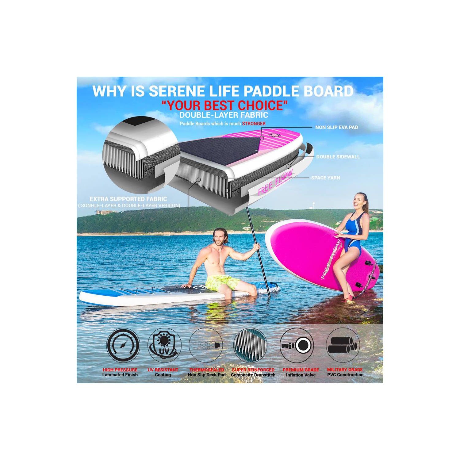 Planche à rame gonflable Free-Flow