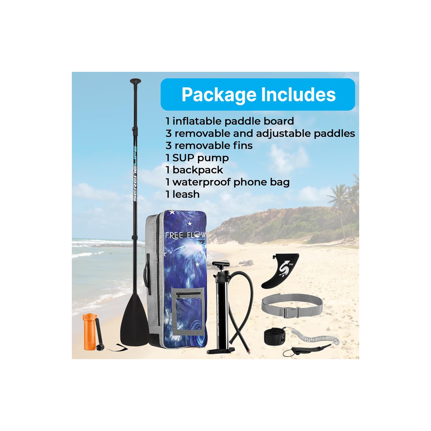 Planche à pagaie gonflable Rising Flow/planche debout/accessoires