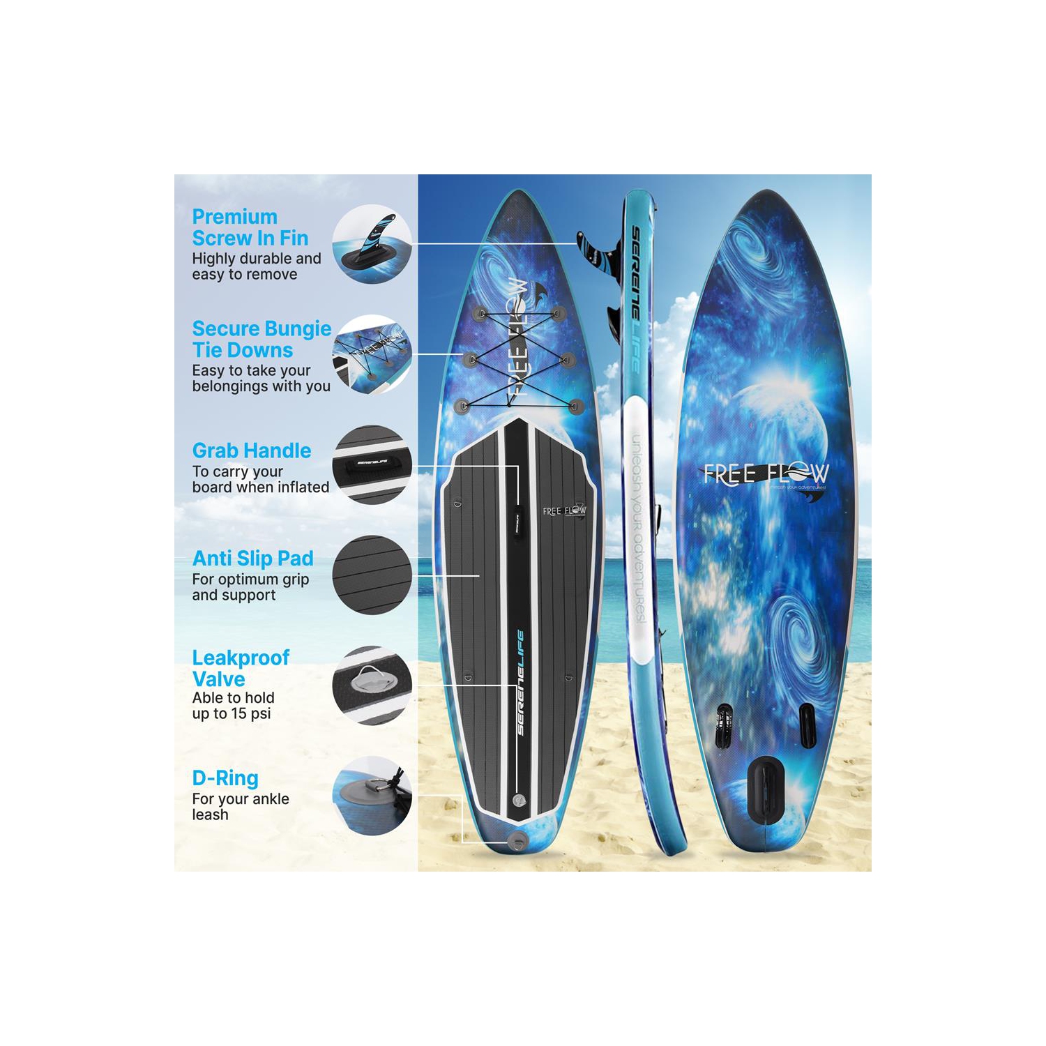 Planche à pagaie gonflable Rising Flow/planche debout/accessoires