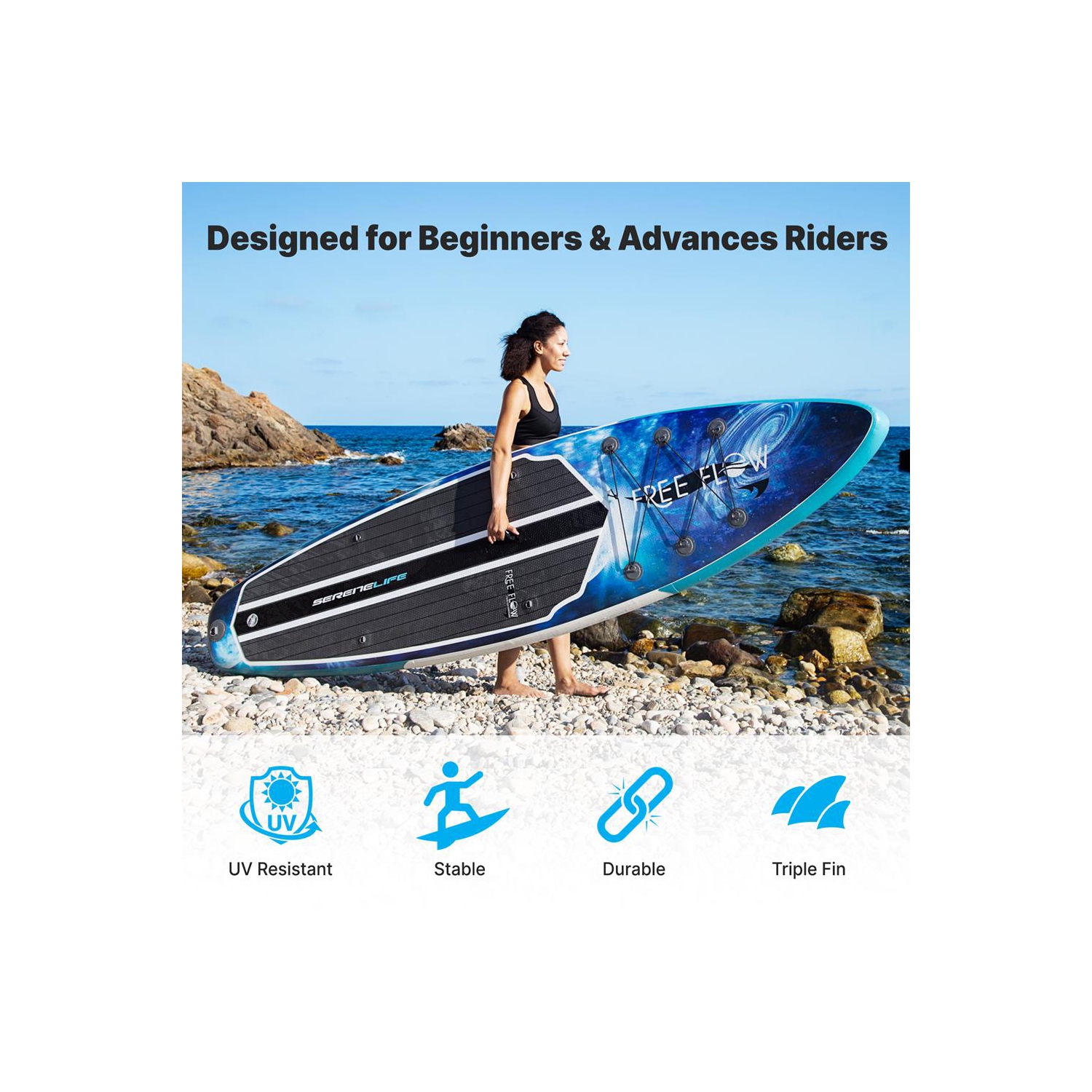 Planche à pagaie gonflable Rising Flow/planche debout/accessoires