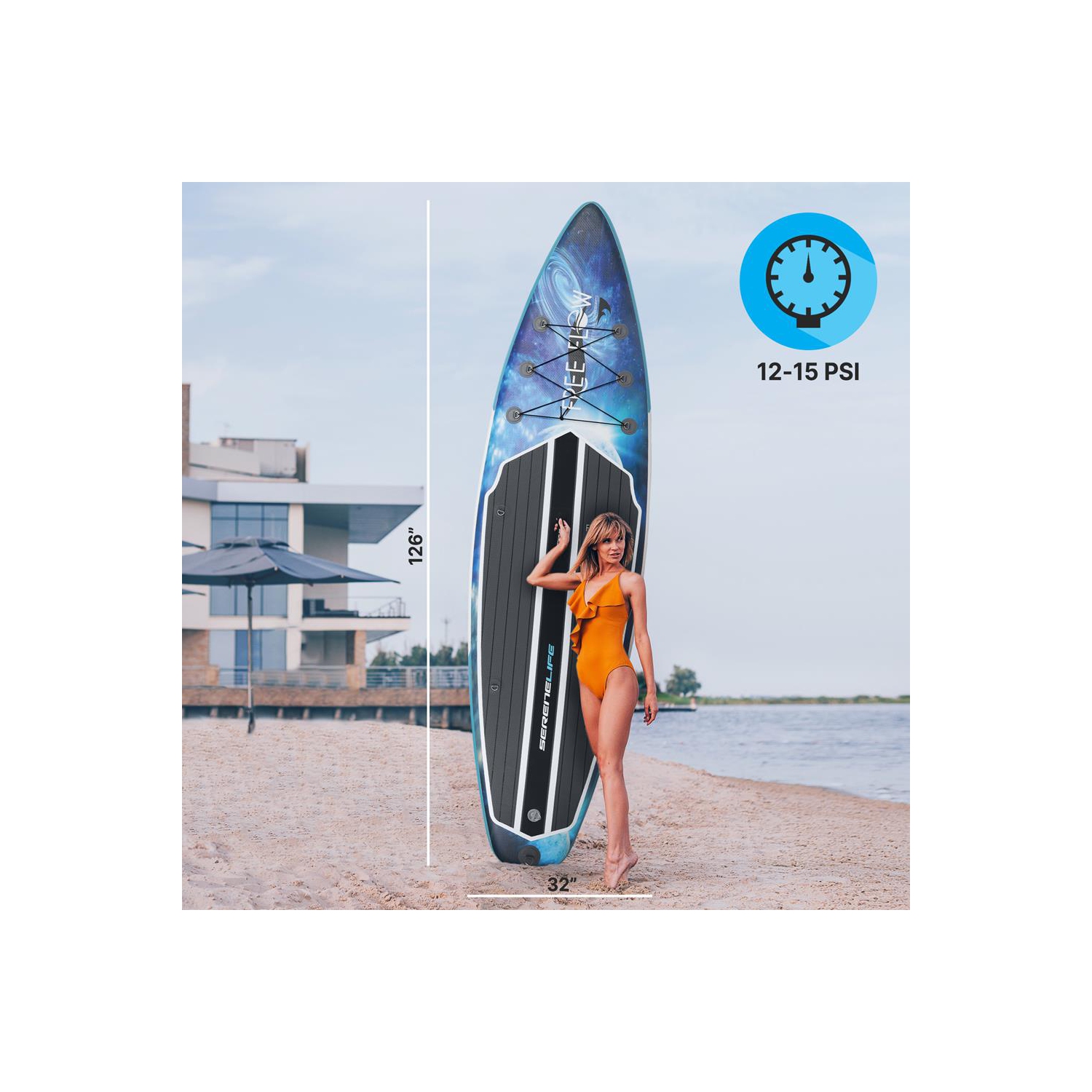 Planche à pagaie gonflable Rising Flow/planche debout/accessoires