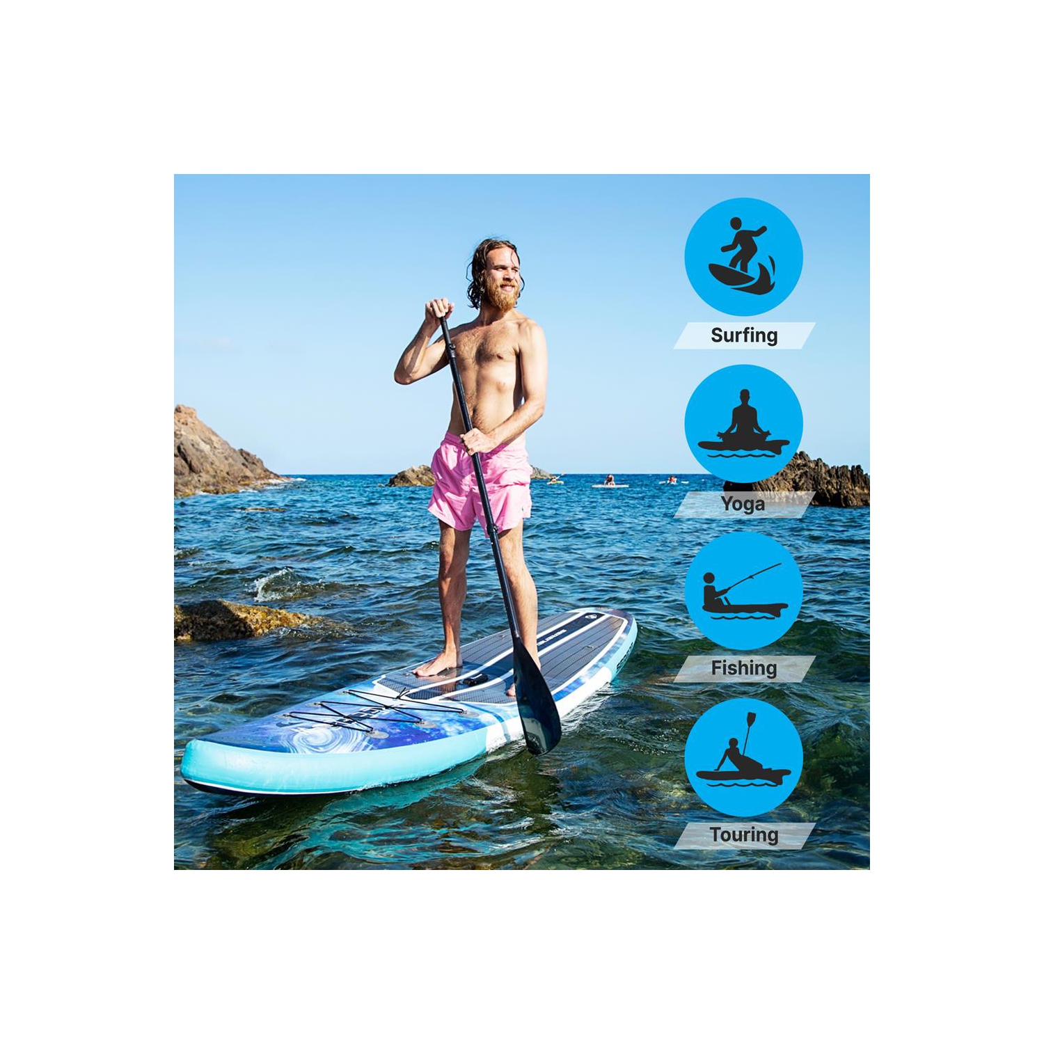 Planche à pagaie gonflable Rising Flow/planche debout/accessoires