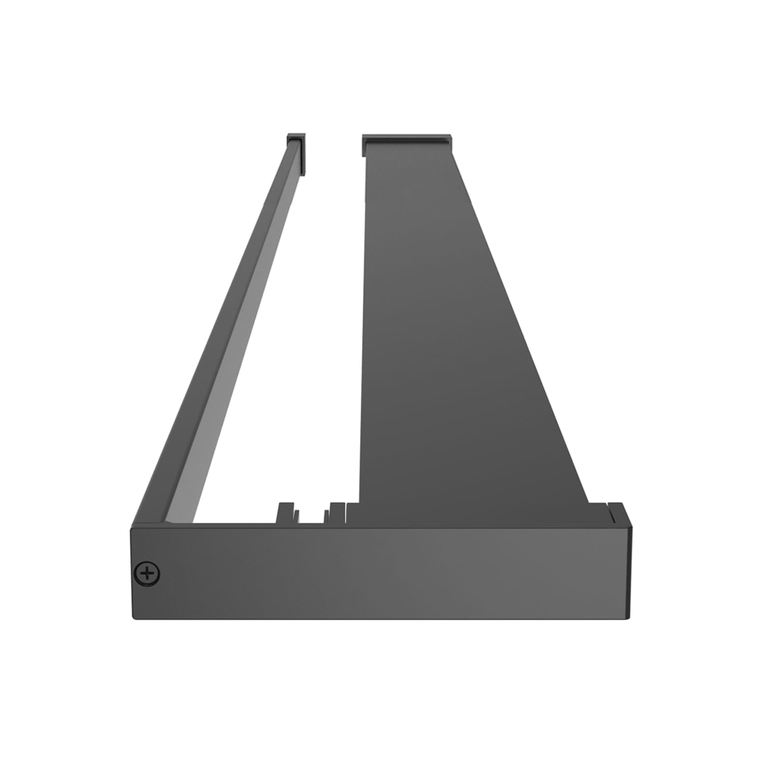 vidaXL Walk-in Shower Wall with Shelf Black 115x195 cm ESG Glass&Aluminium