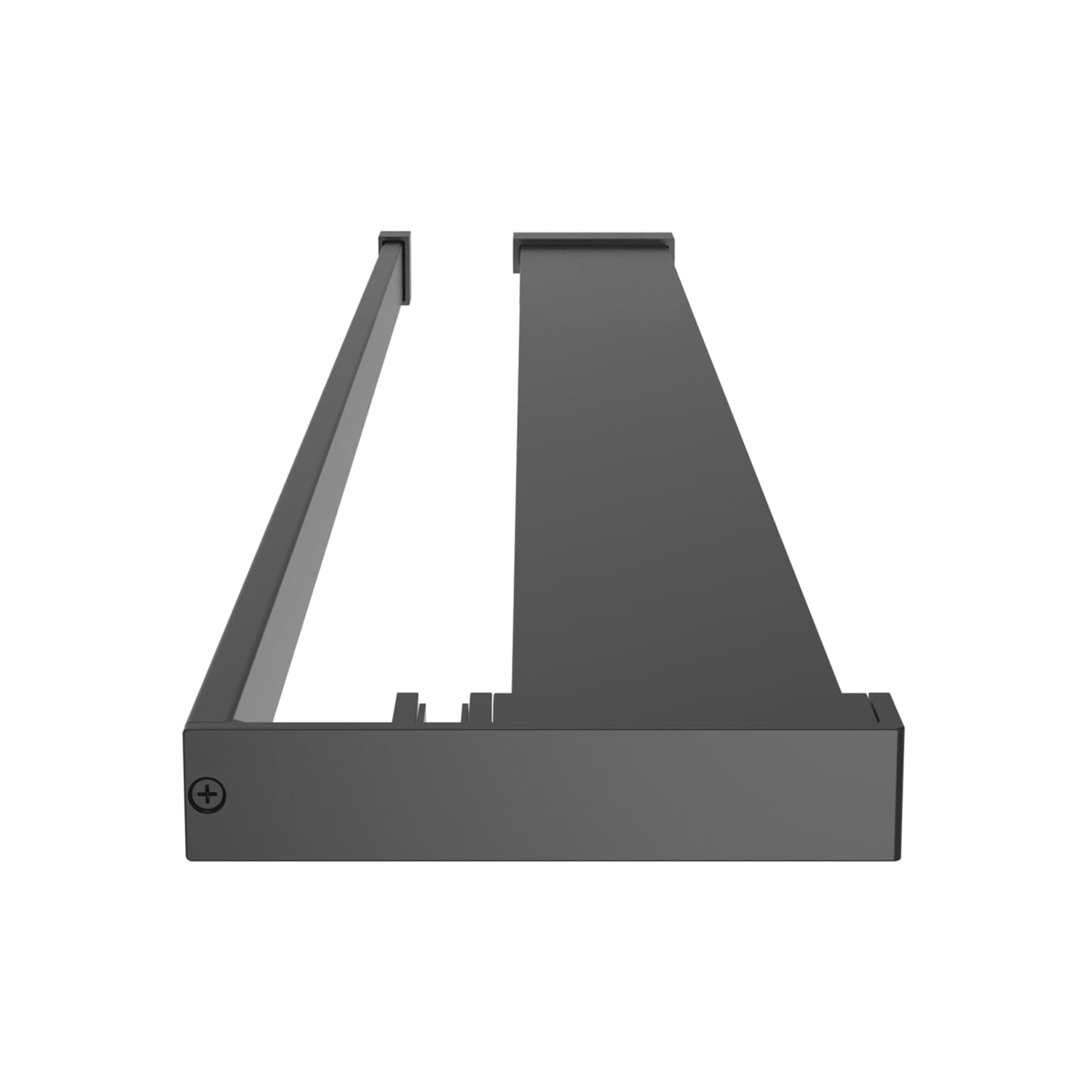 vidaXL Walk-in Shower Wall with Shelf Black 80x195 cm ESG Glass&Aluminium