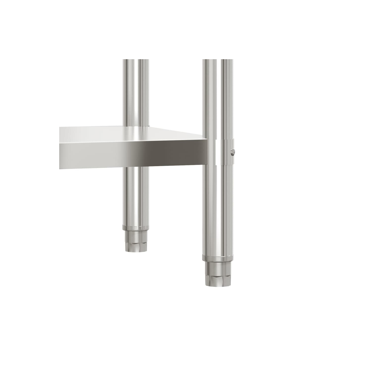 vidaXL Kitchen Work Table with Overshelf 110x55x120 cm Stainless Steel