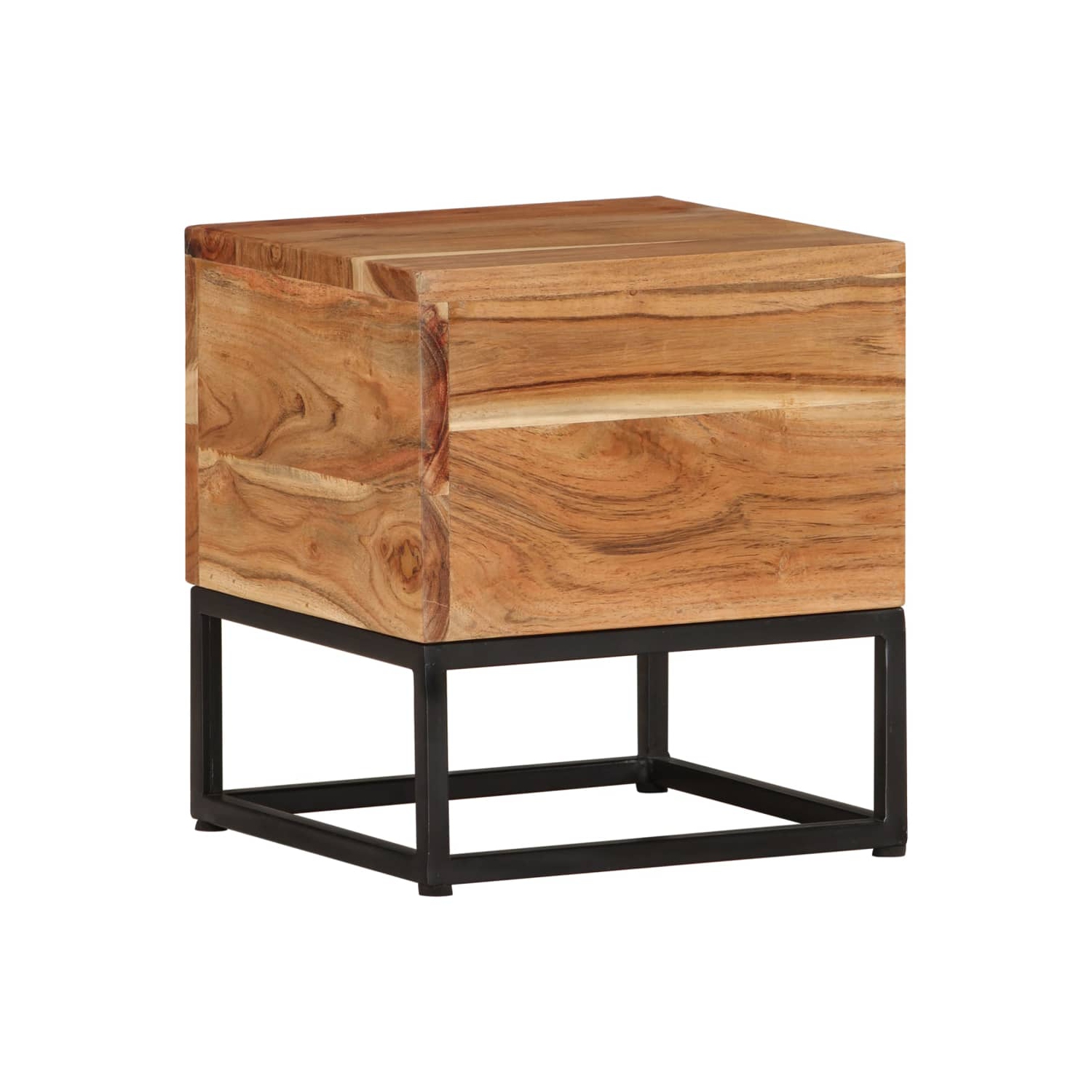 vidaXL Side Table 30x30x33 cm Solid Acacia Wood