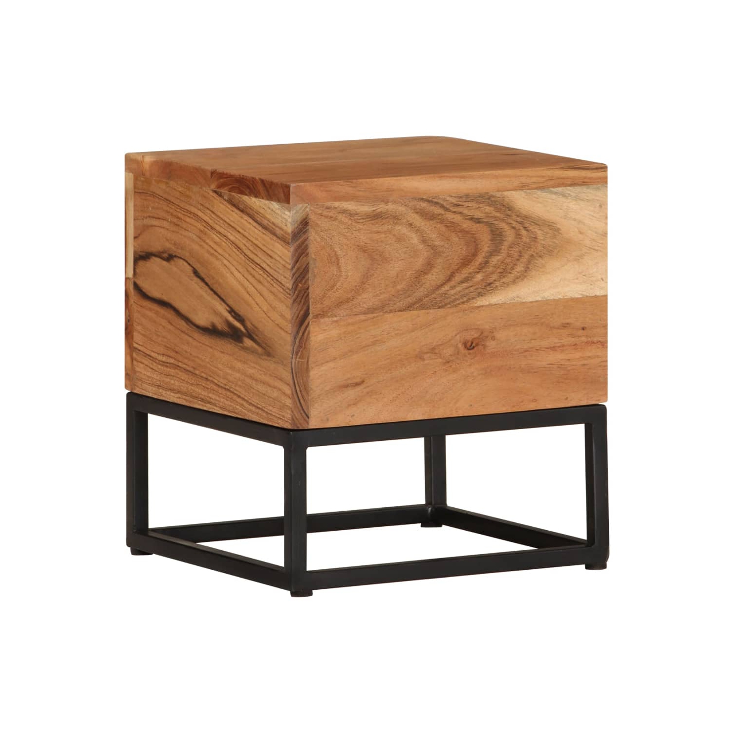 vidaXL Side Table 30x30x33 cm Solid Acacia Wood