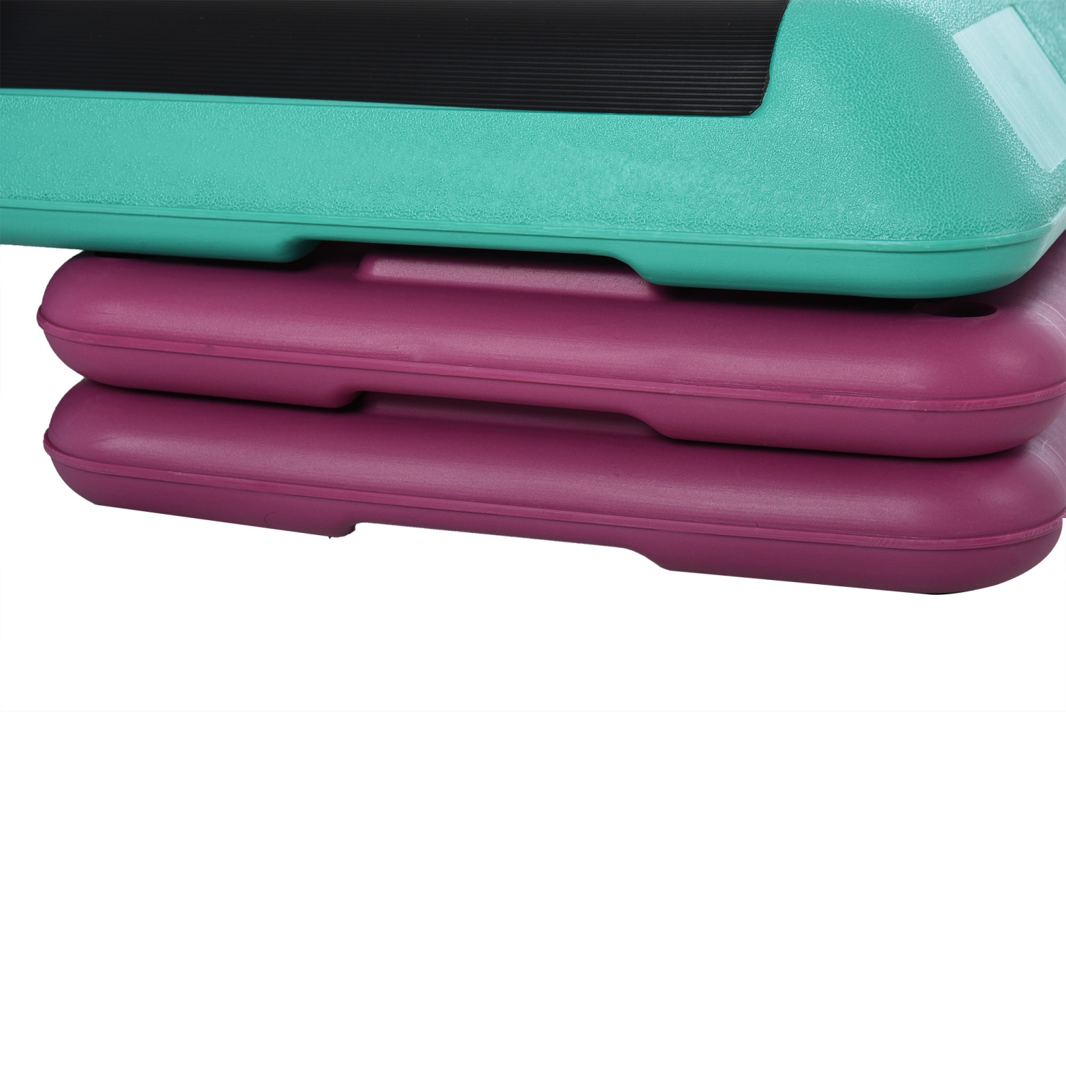 Soozier 3-Level Aerobic Stepper, 3.9"/5.9"/7.9" Steppers for Exercise Workout with Non-Slip Top, Compact Fitness Equipment for Home, Office, Indoor,