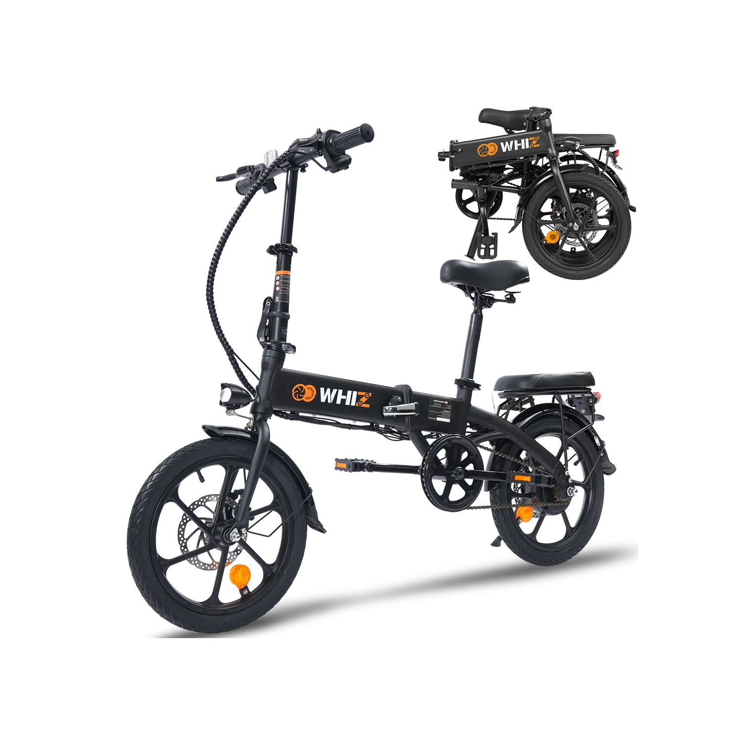 Remis à neuf vélo électrique pliable Whiz de Gyrocopters | compact pliable à 3 niveaux pour vélo électrique | moteur 350W | vitesse jusqu'à 25kmh