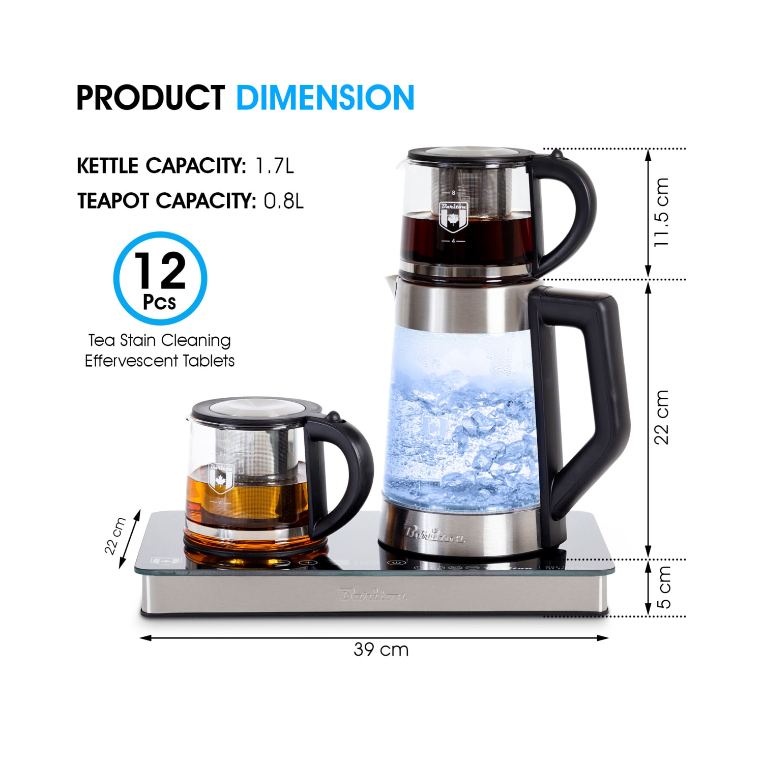 Electric tea & coffee maker model BTM-1795GS