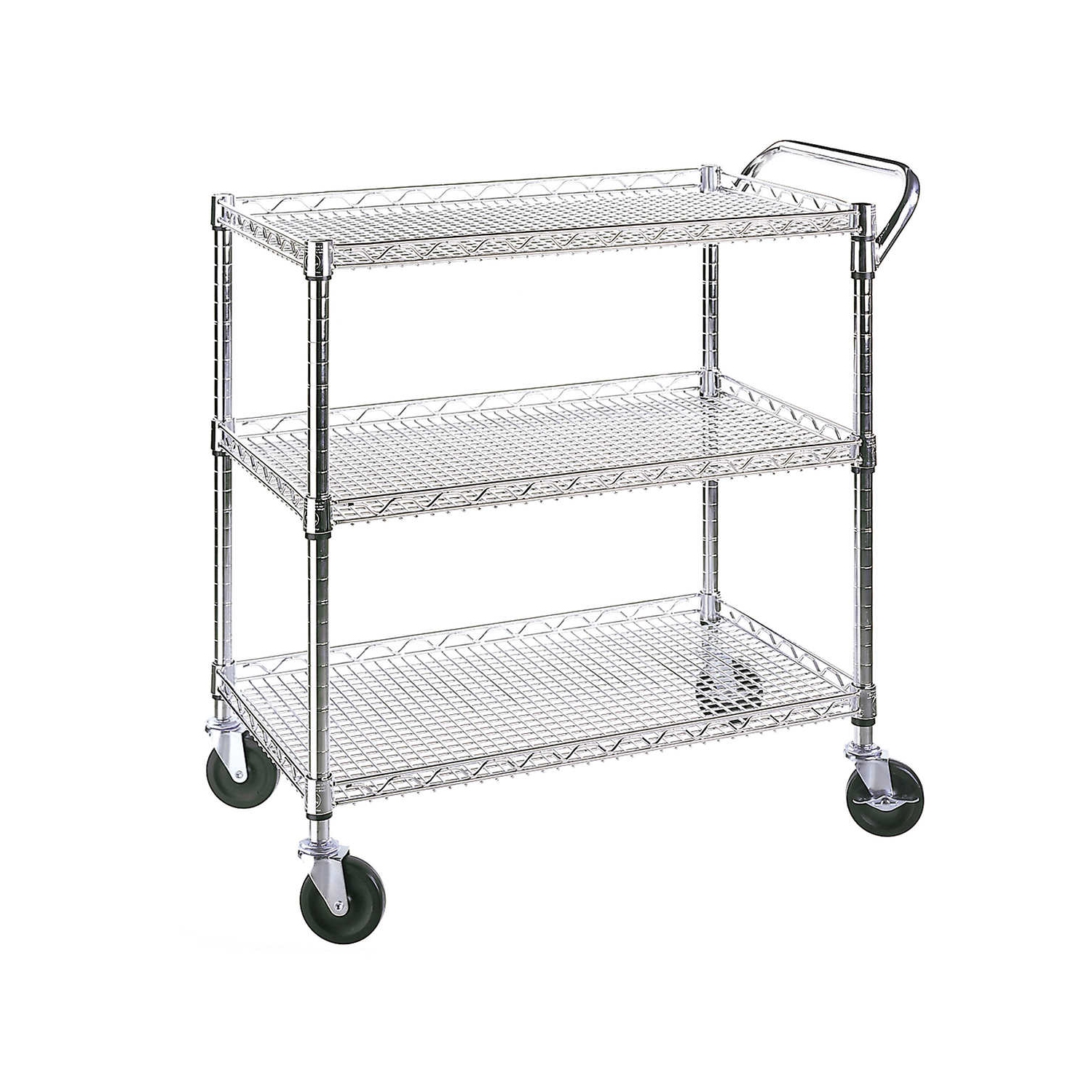 Seville Classics – Chariot utilitaire avec système de grille à 3 tablettes