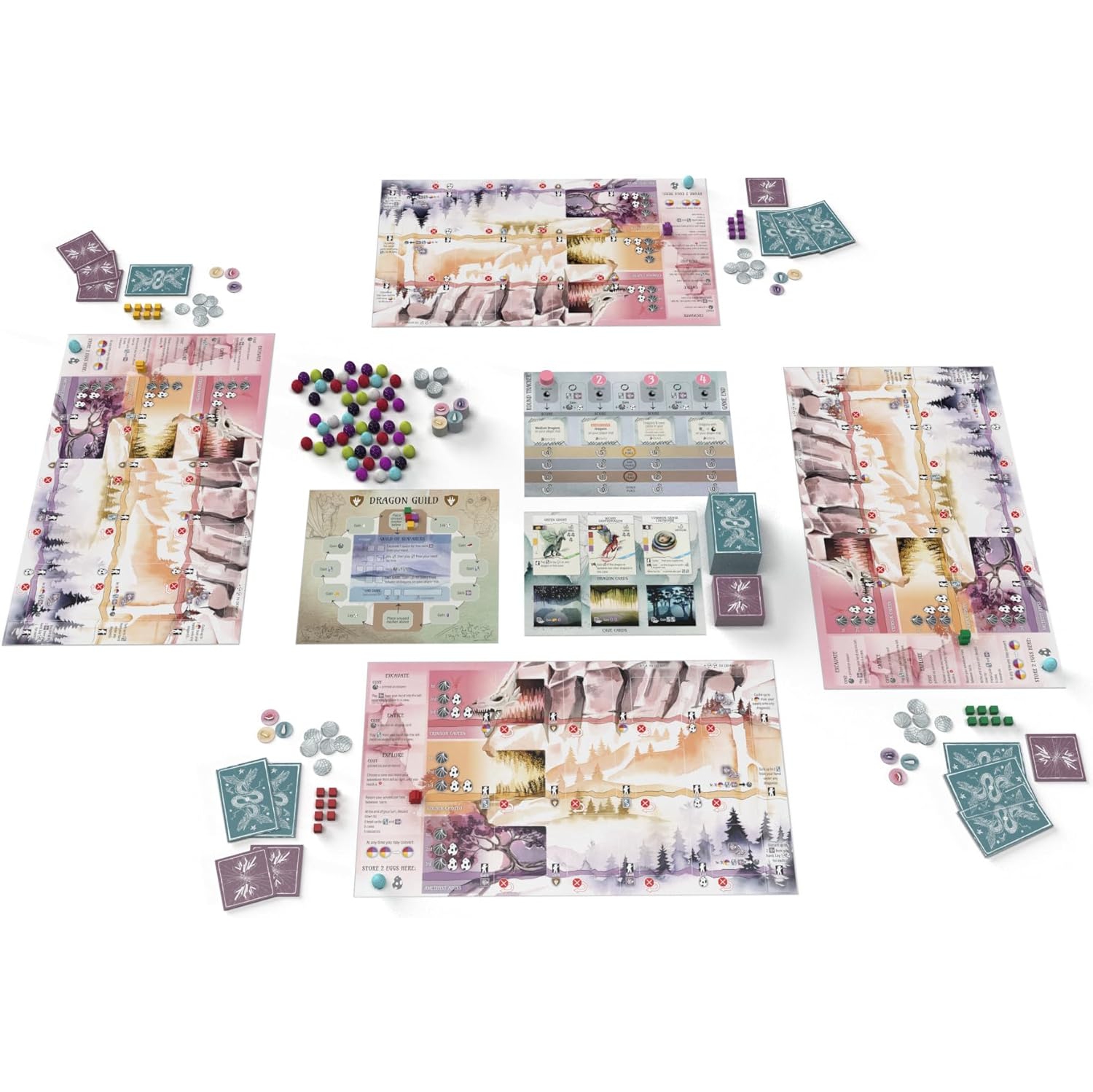 Stonemaier Games: Wyrmspan - A Wingspan Game | Build a Cavernous Sanctuary for Beautiful Dragons in This Strategy Board Game | for Adults and Family