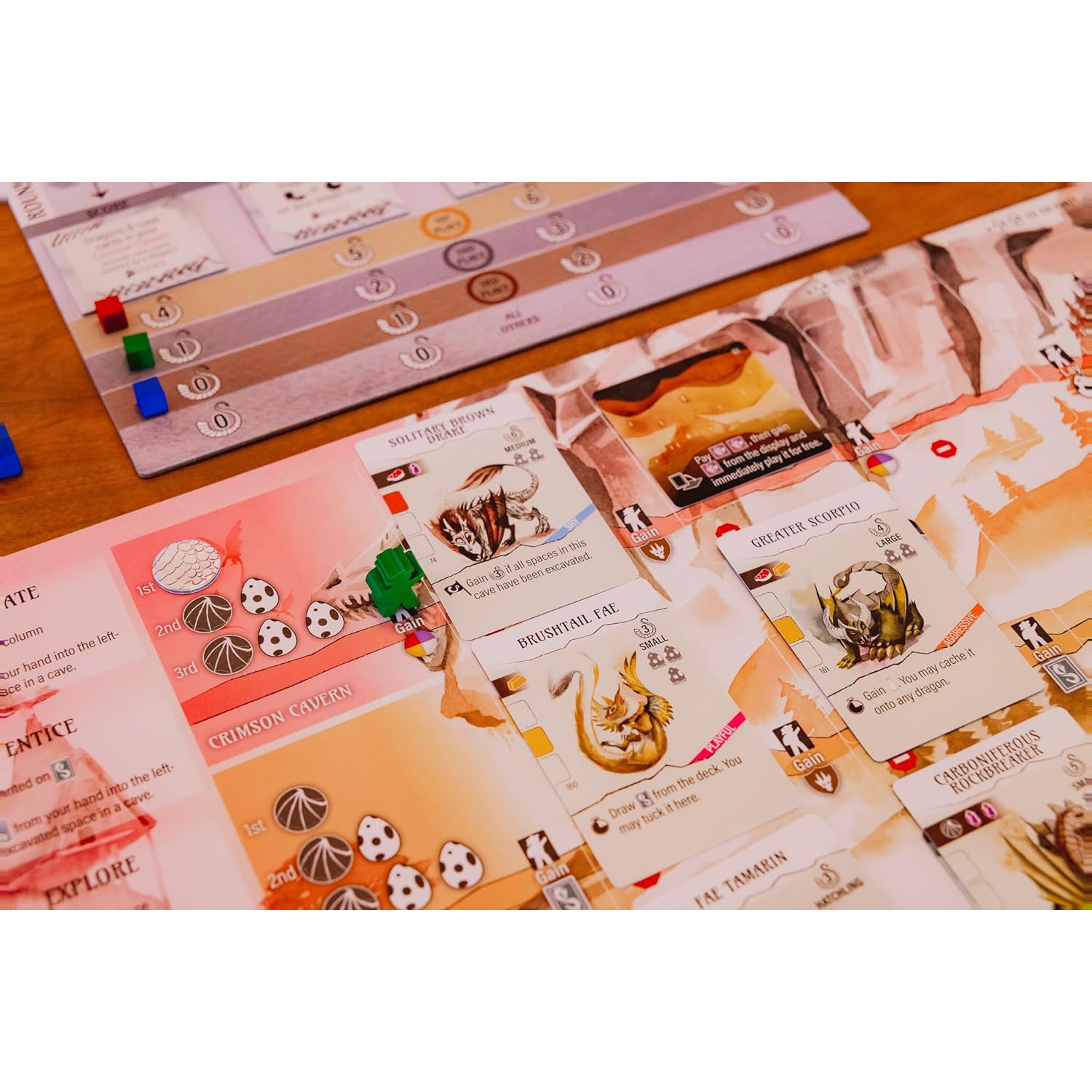 Stonemaier Games: Wyrmspan - A Wingspan Game | Build a Cavernous Sanctuary for Beautiful Dragons in This Strategy Board Game | for Adults and Family